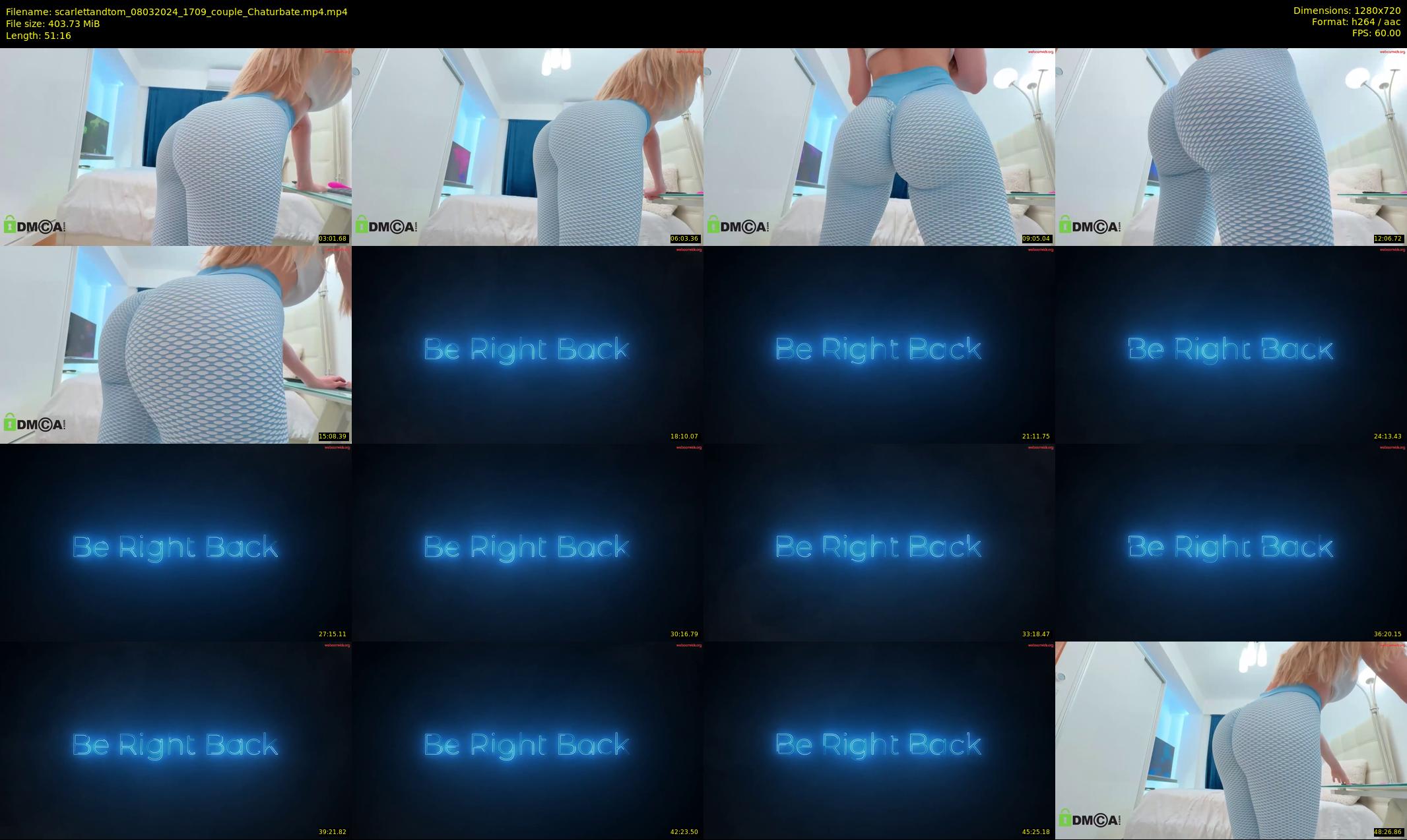 scarlettandtom — 52 minute Chaturbate couple cam show recording, 720p, Mar 8, 2024