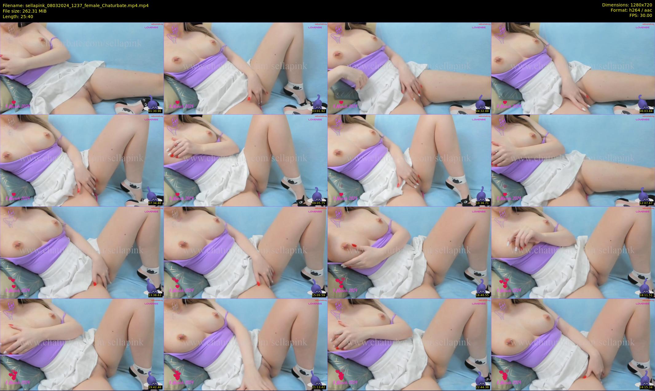 sellapink — 26 minute Chaturbate female cam show recording, 720p, Mar 8, 2024
