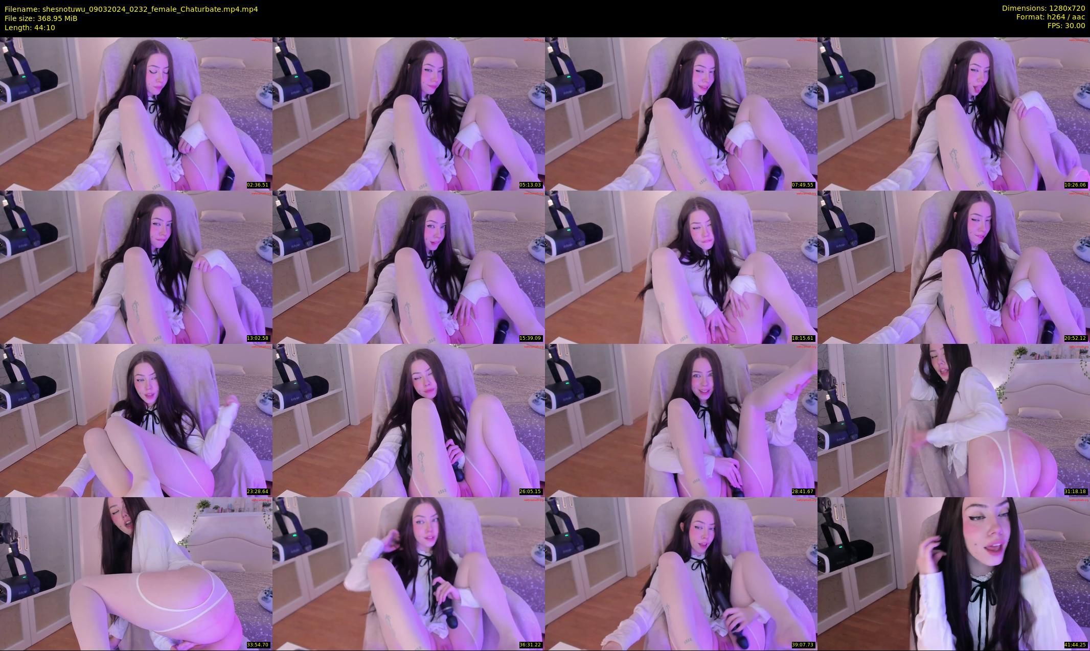shesnotuwu — 45 minute Chaturbate female cam show recording, 720p, Mar 9, 2024