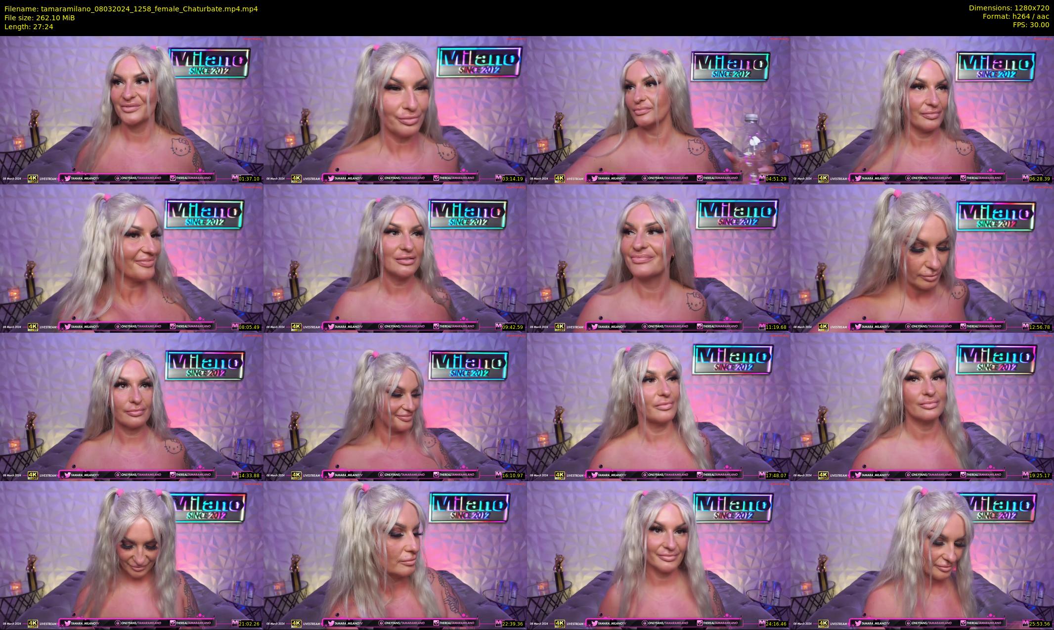 tamaramilano — 28 minute Chaturbate female cam show recording, 720p, Mar 8, 2024