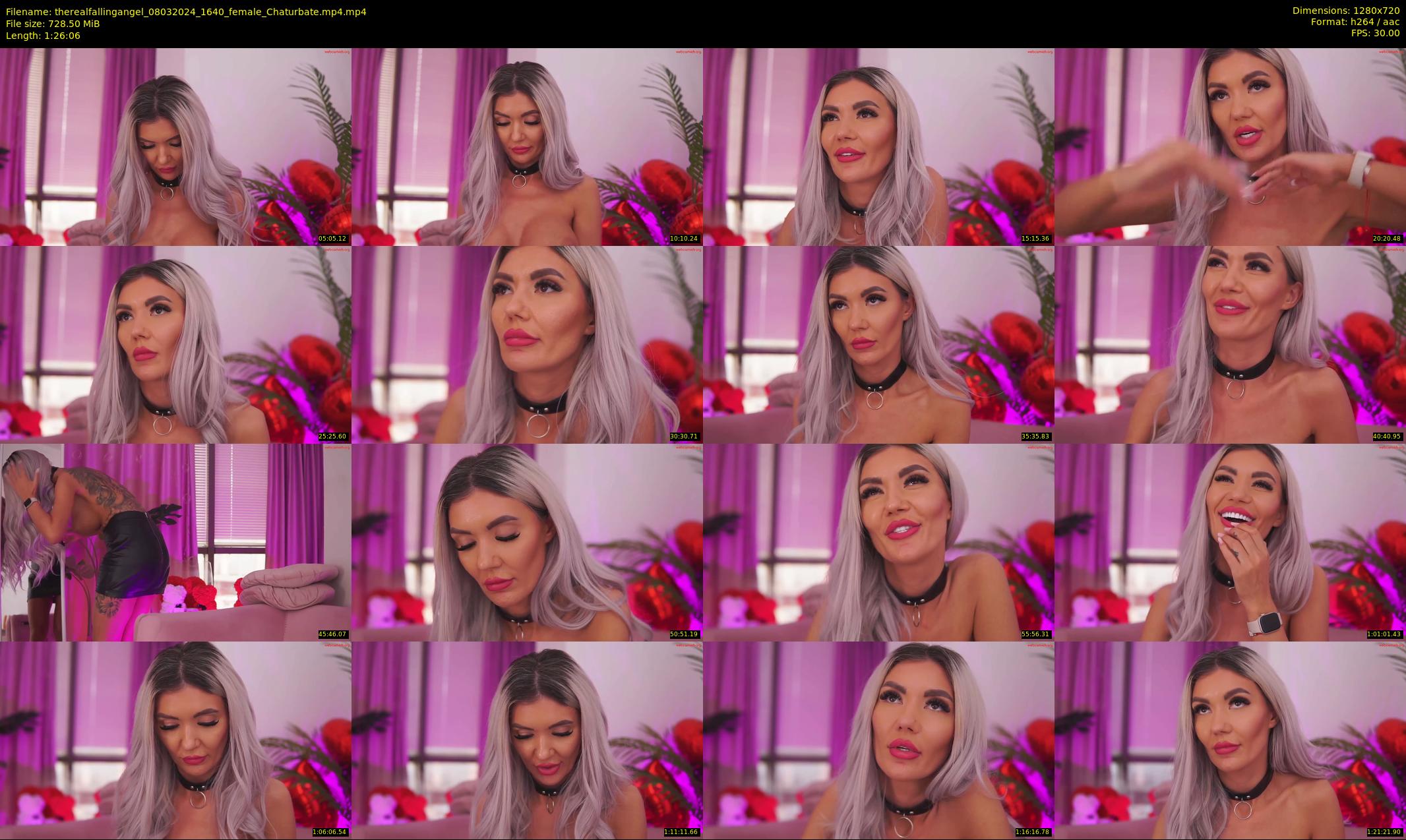therealfallingangel — 87 minute Chaturbate female cam show recording, 720p, Mar 8, 2024