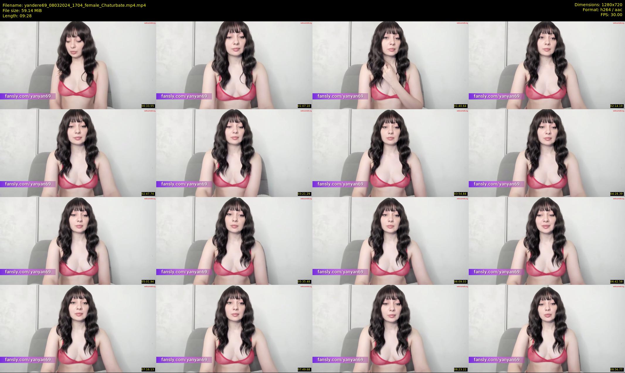 yandere69 — 10 minute Chaturbate female cam show recording, 720p, Mar 8, 2024