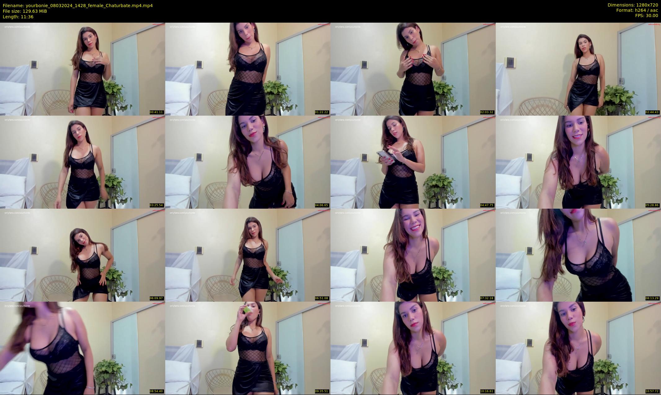 yourbonie — 12 minute Chaturbate female cam show recording, 720p, Mar 8, 2024