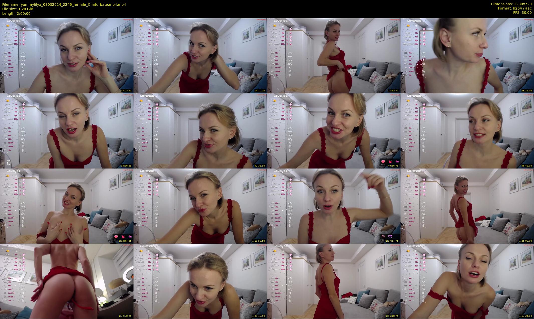 yummylilya — 120 minute Chaturbate female cam show recording, 720p, Mar 8, 2024
