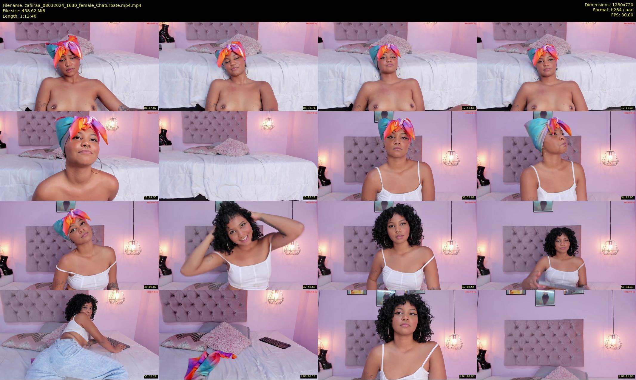 zafiiraa — 73 minute Chaturbate female cam show recording, 720p, Mar 8, 2024