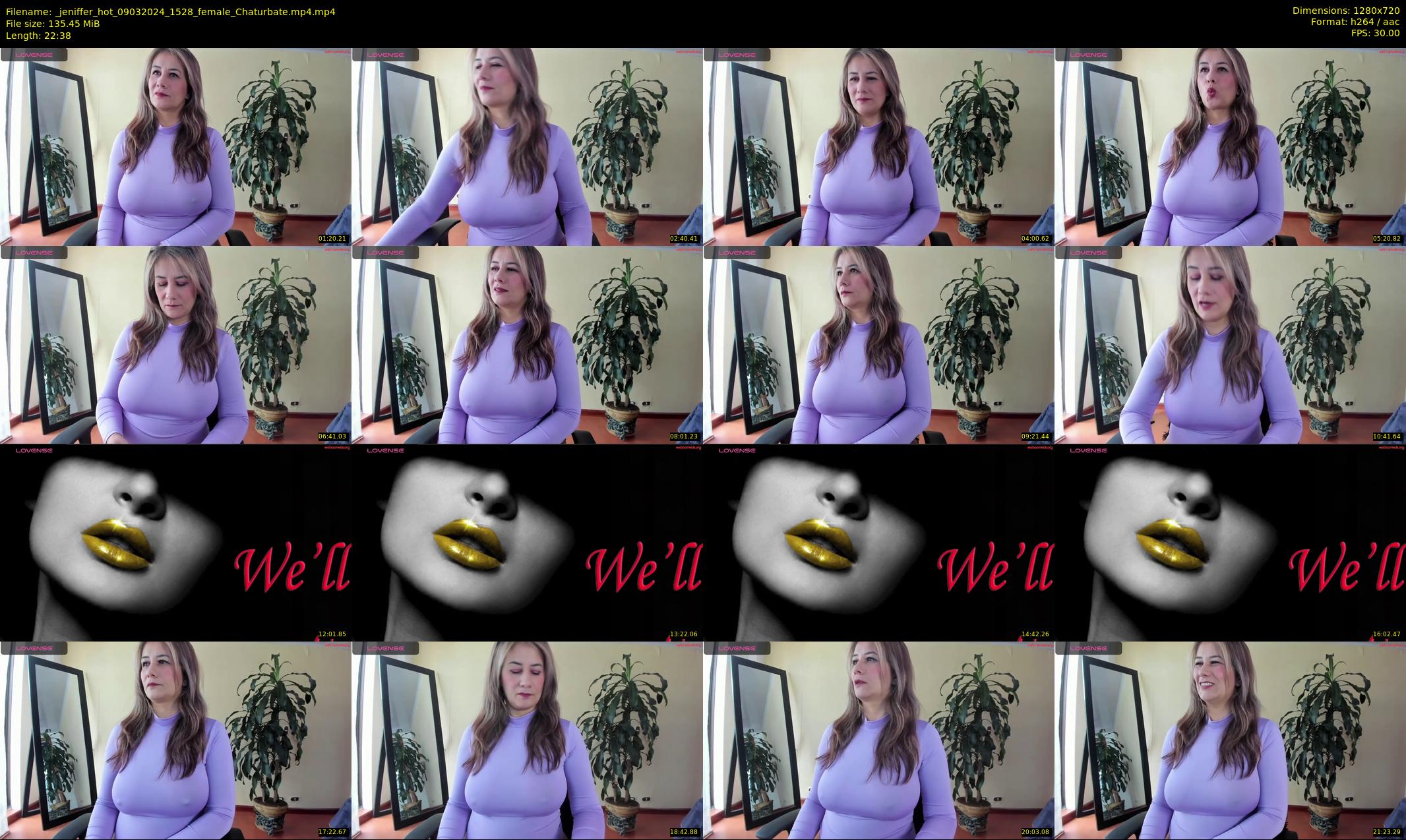 _jeniffer_hot — 23 minute Chaturbate female cam show recording, 720p, Mar 9, 2024
