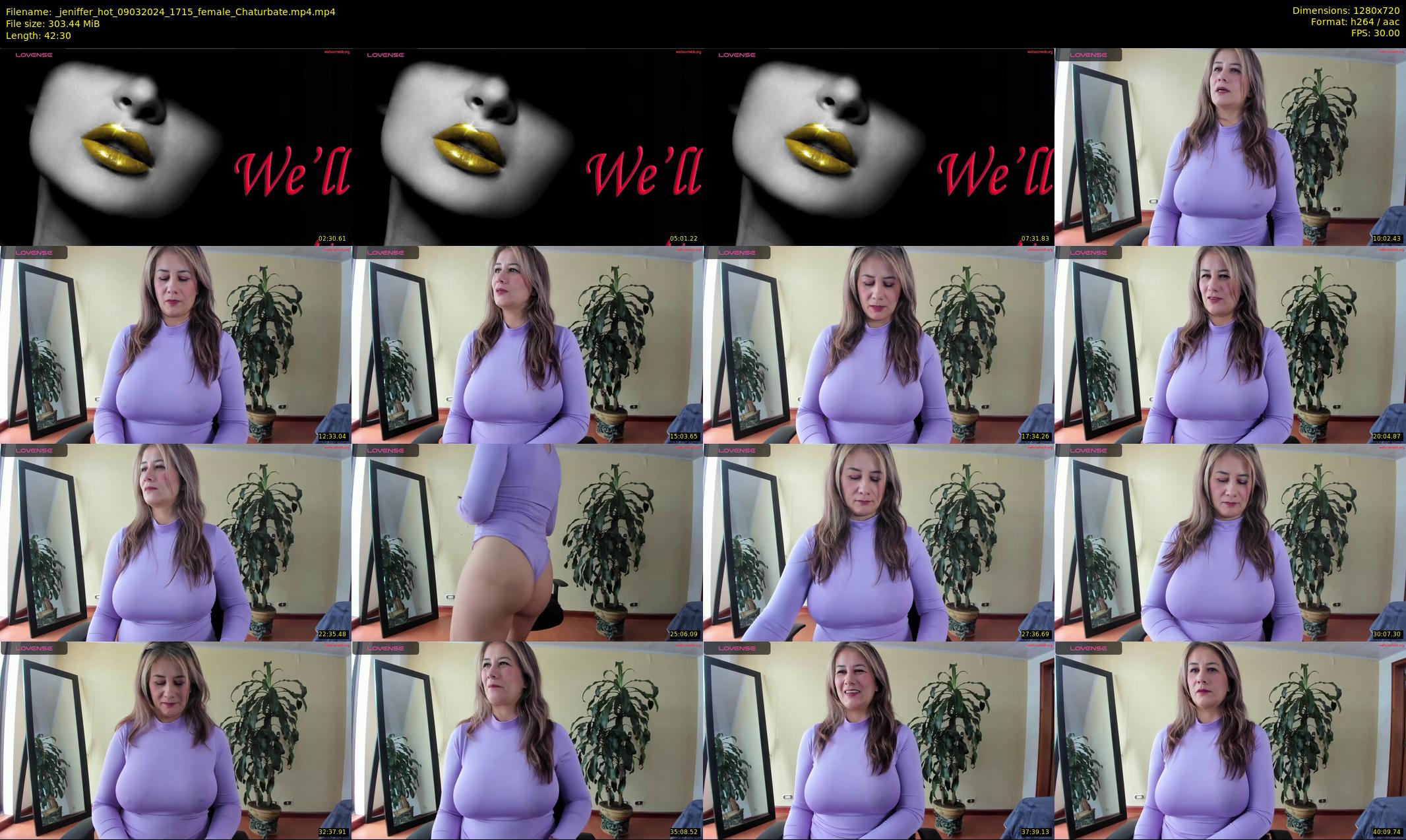 _jeniffer_hot — 43 minute Chaturbate female cam show recording, 720p, Mar 9, 2024