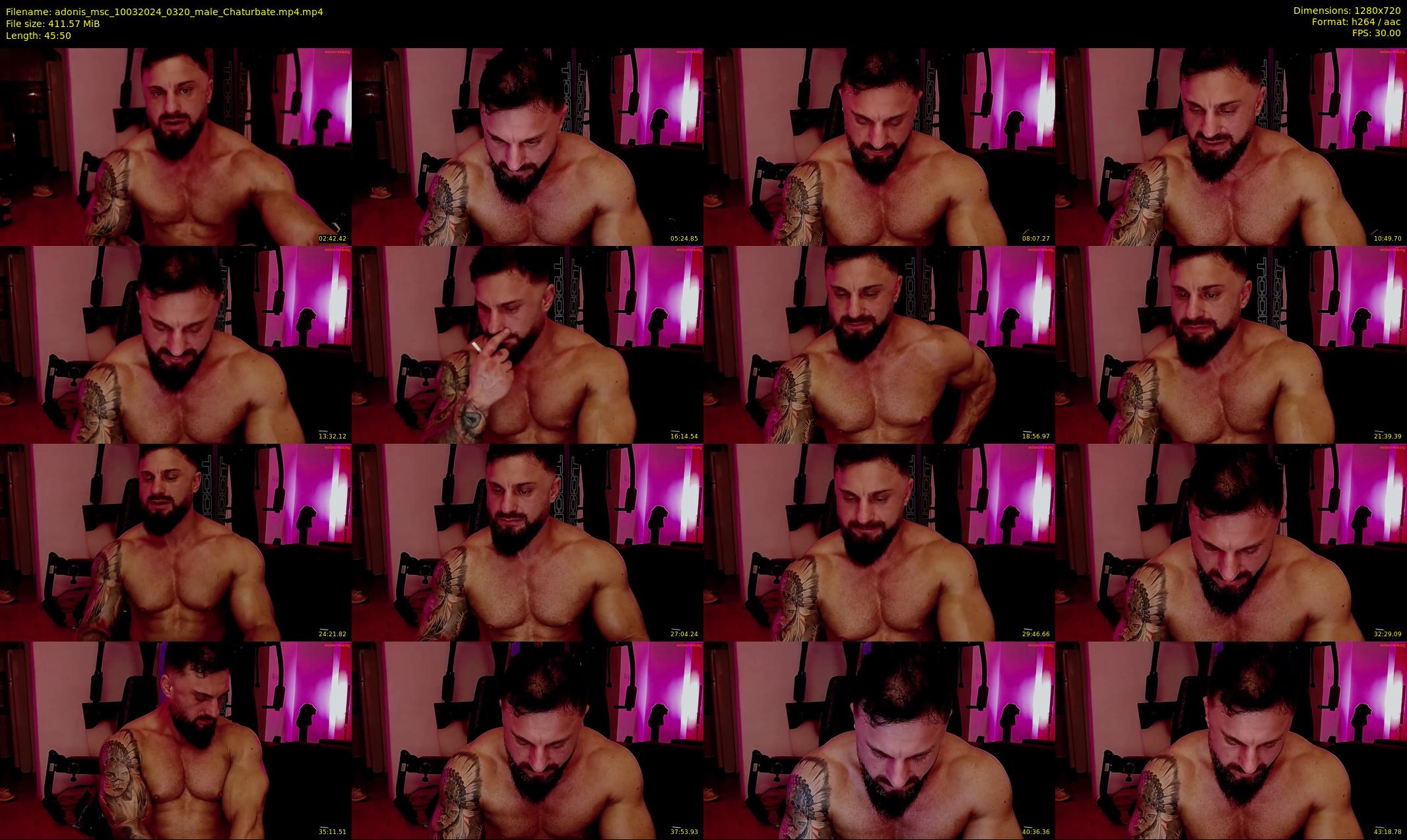 adonis_msc — 46 minute Chaturbate male cam show recording, 720p, Mar 10, 2024