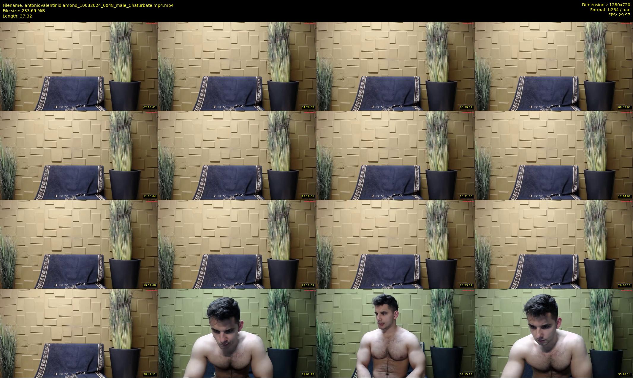 antoniovalentinidiamond — 38 minute Chaturbate male cam show recording, 720p, Mar 10, 2024