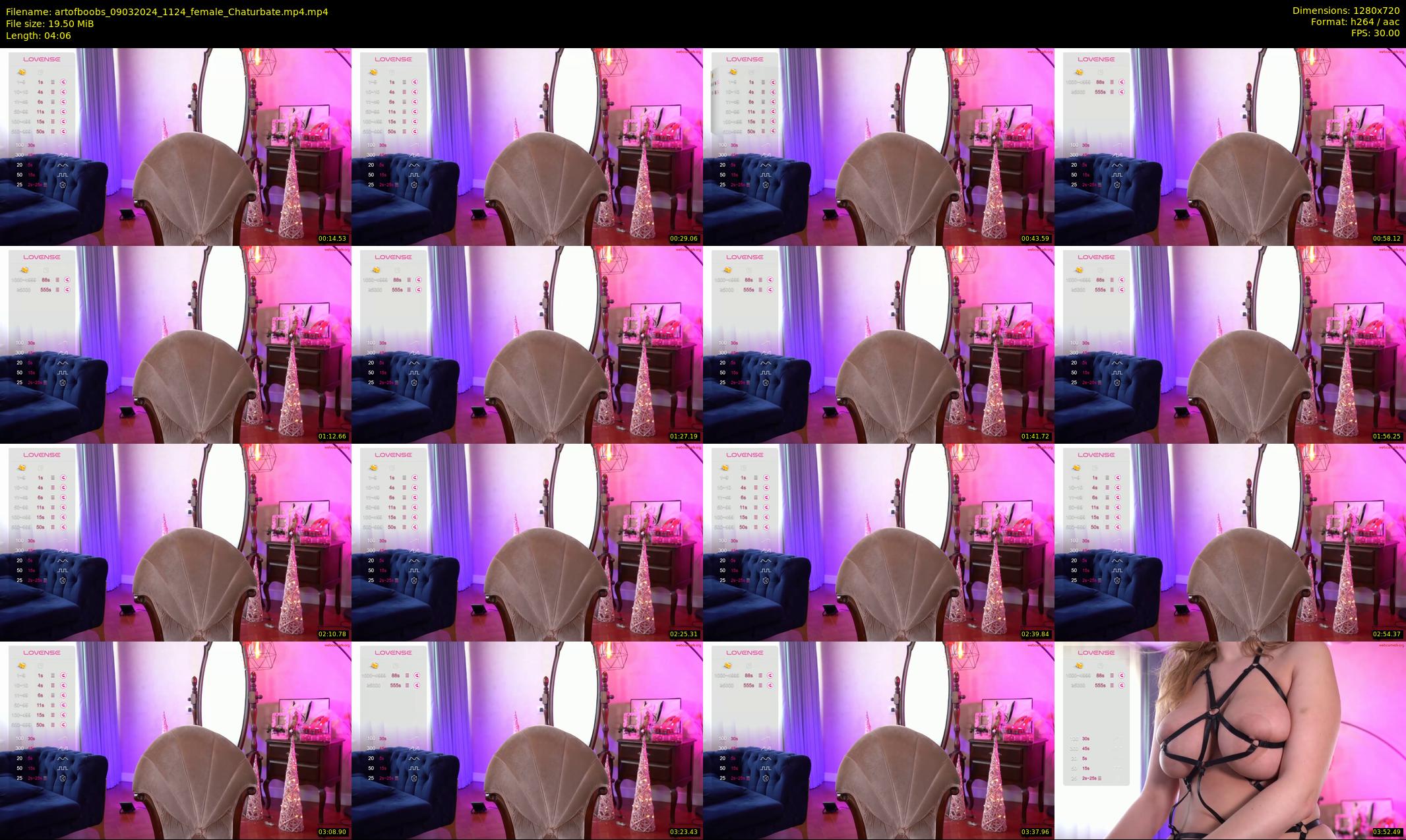 artofboobs — 5 minute Chaturbate female cam show recording, 720p, Mar 9, 2024