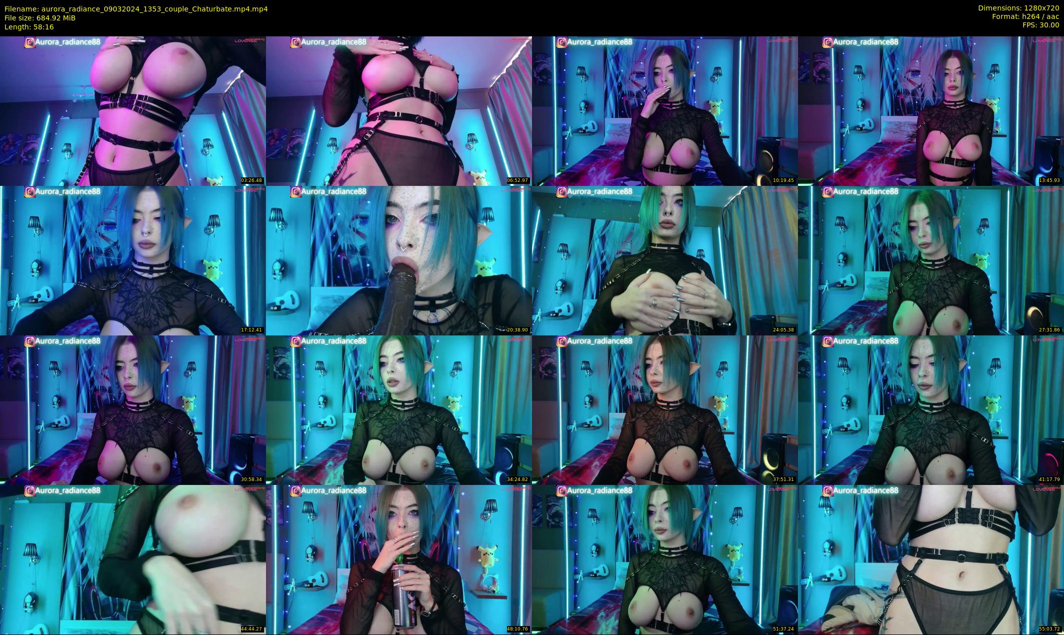aurora_radiance — 59 minute Chaturbate couple cam show recording, 720p, Mar 9, 2024