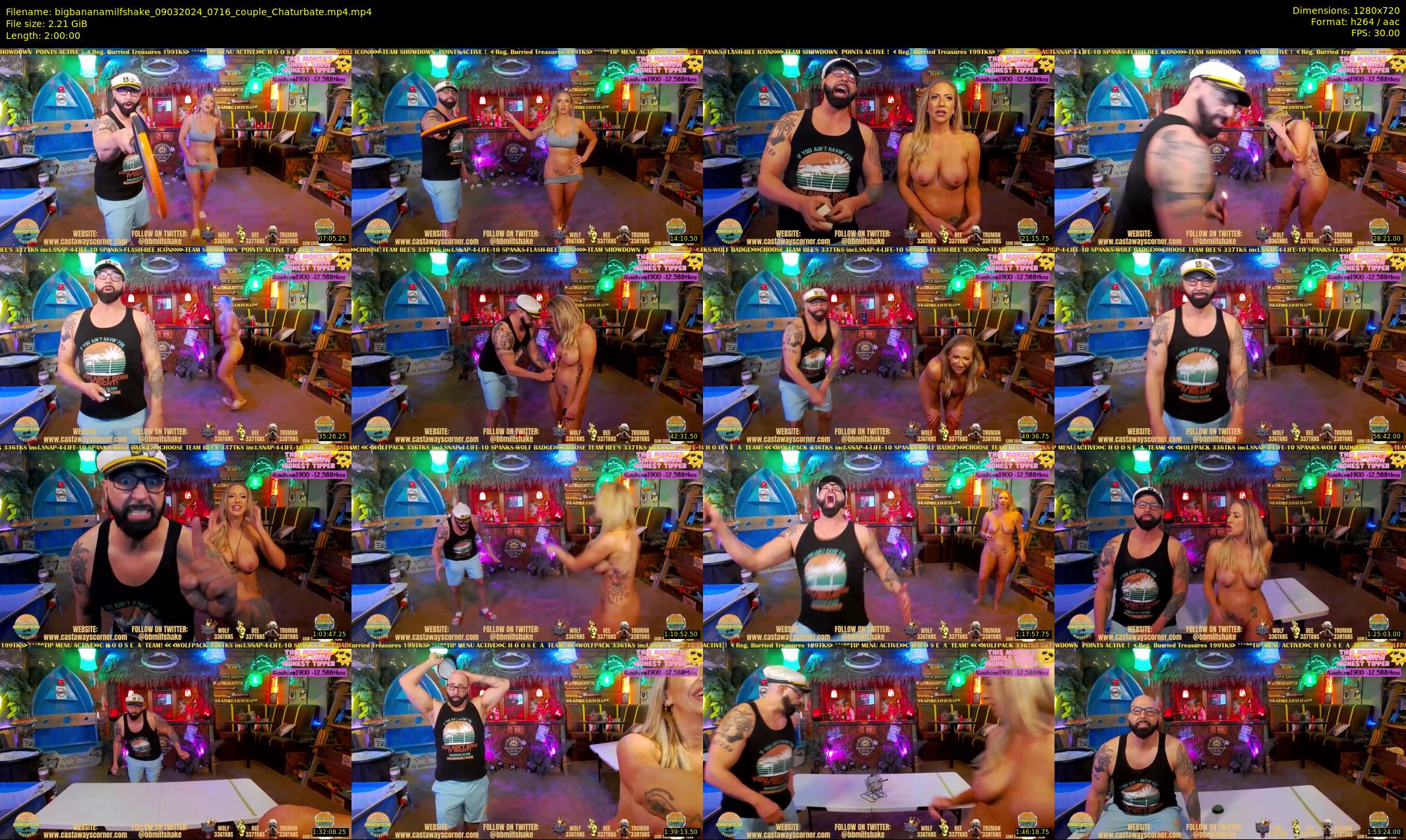 bigbananamilfshake — 120 minute Chaturbate couple cam show recording, 720p, Mar 9, 2024