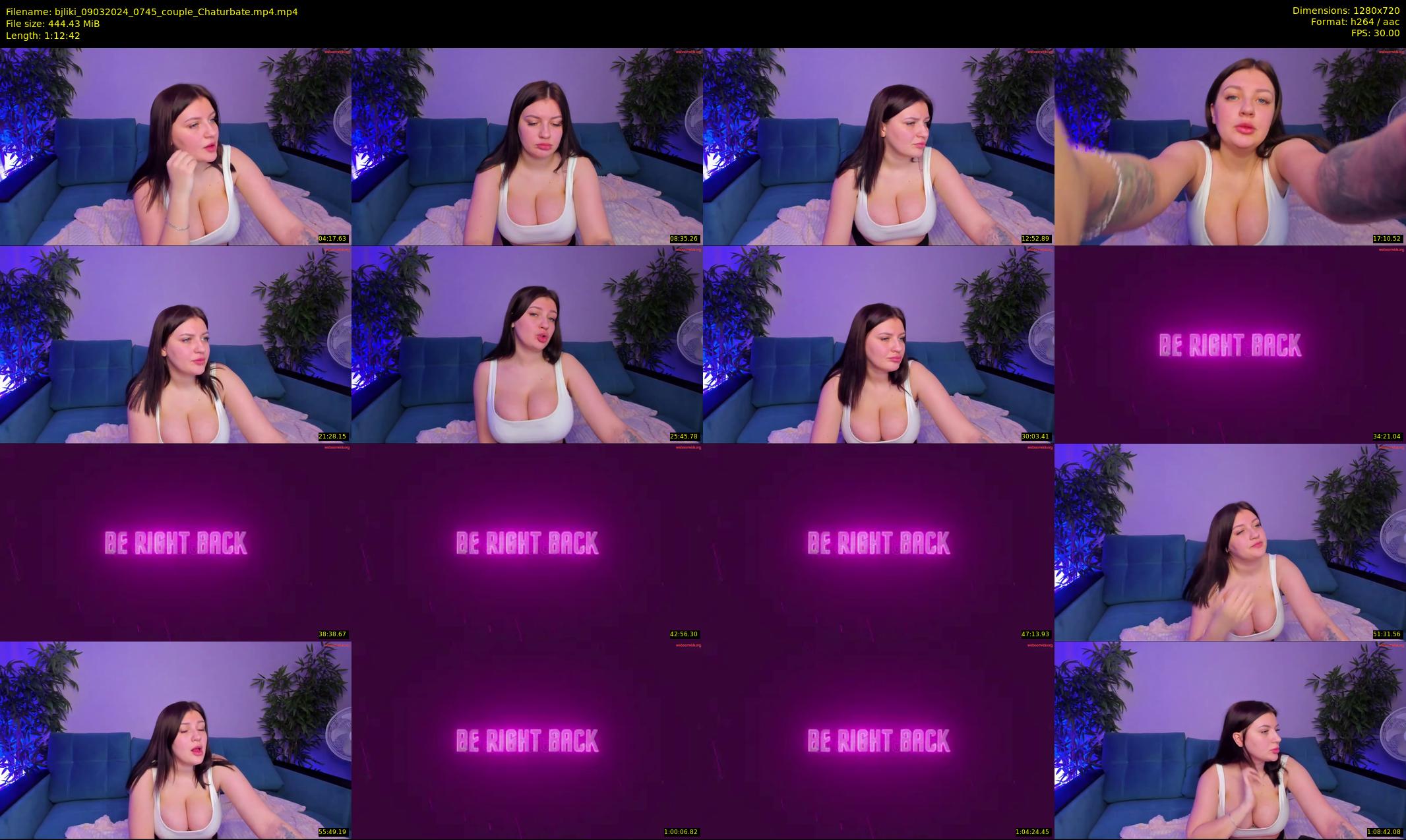 bjliki — 73 minute Chaturbate couple cam show recording, 720p, Mar 9, 2024