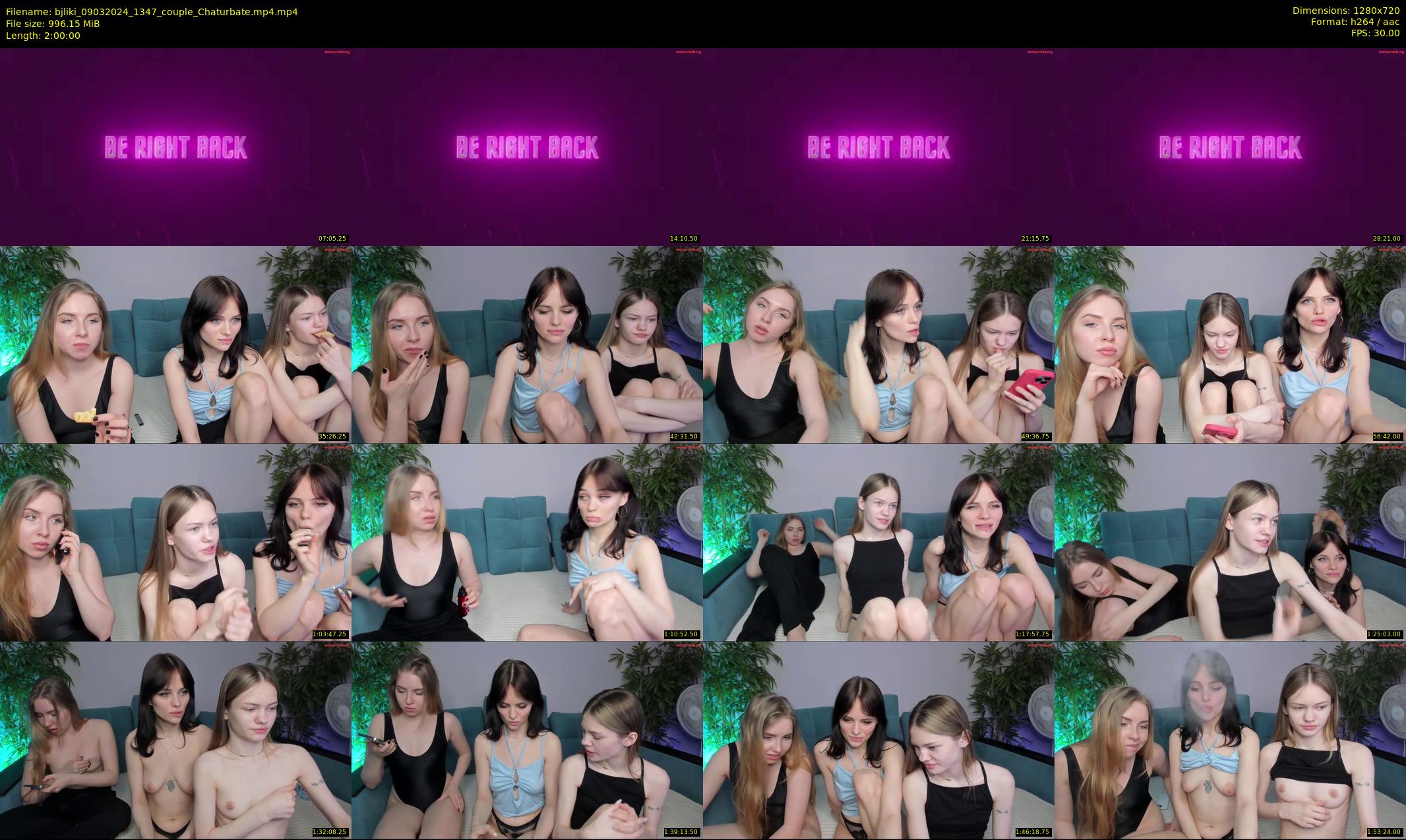 bjliki — 120 minute Chaturbate couple cam show recording, 720p, Mar 9, 2024