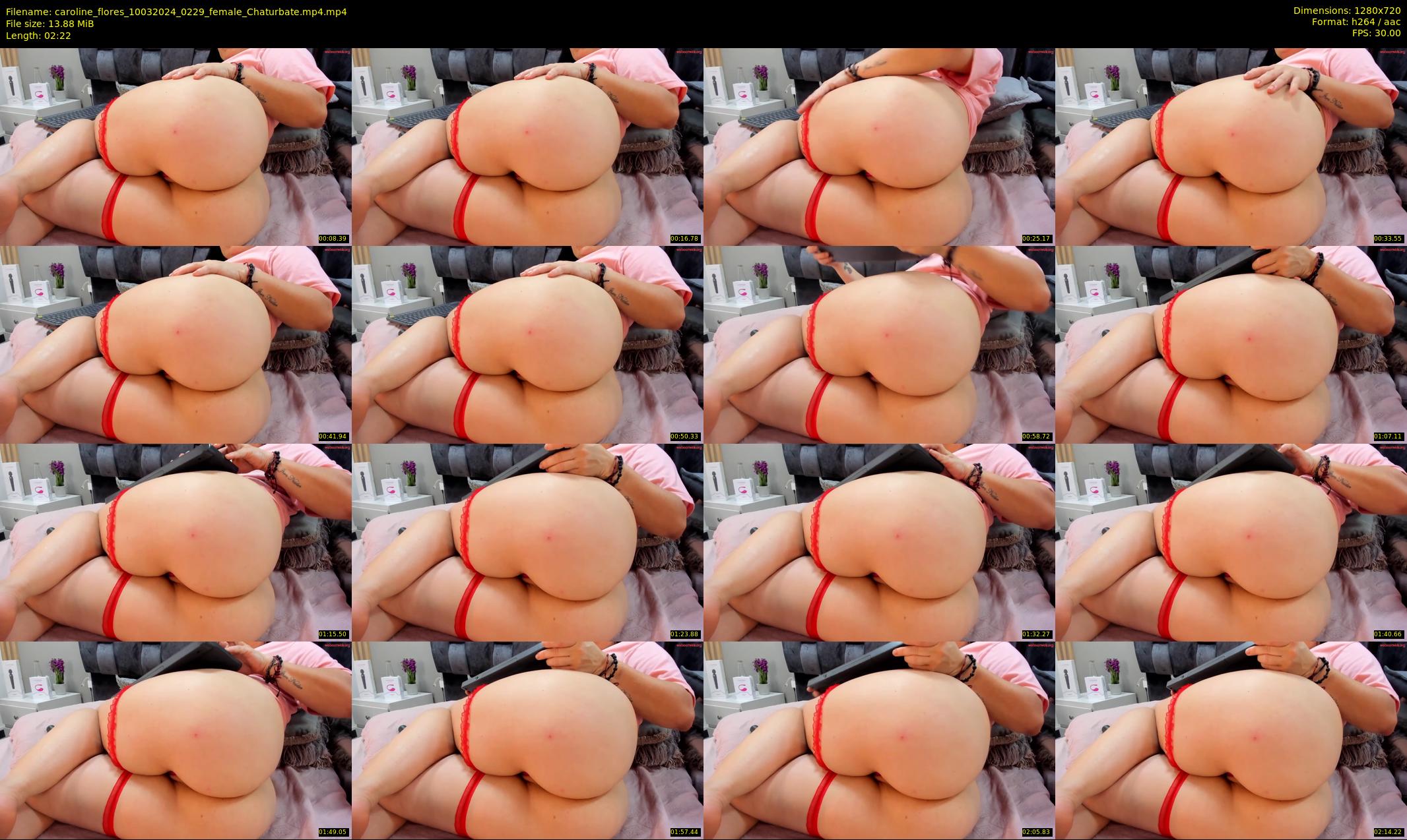 caroline_flores — 3 minute Chaturbate female cam show recording, 720p, Mar 10, 2024