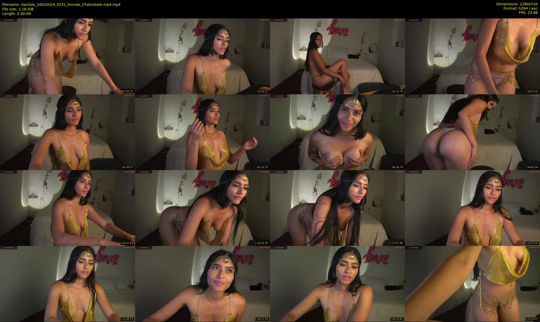 daniisla — 120 minute Chaturbate female cam show recording, 720p, Mar 10, 2024