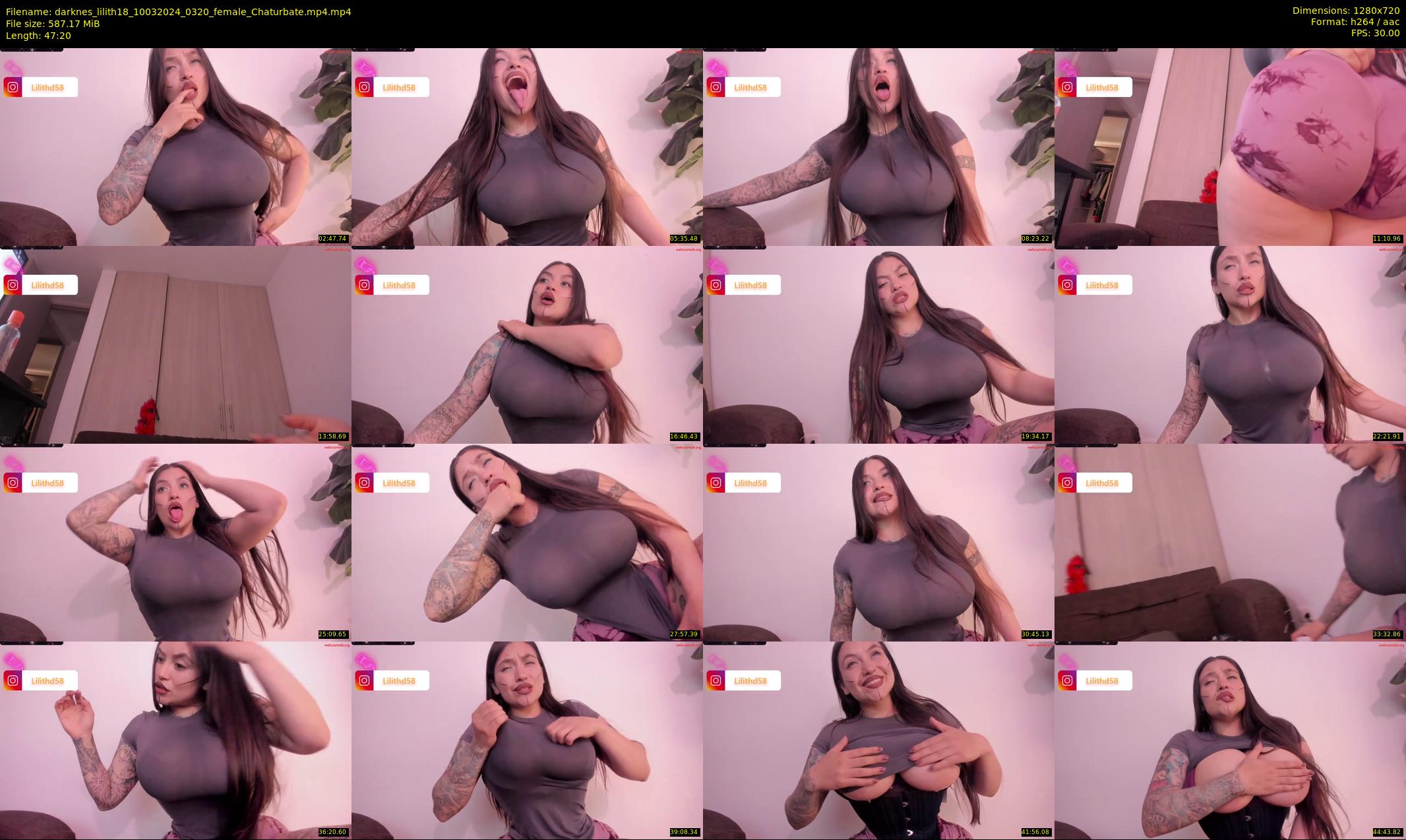 darknes_lilith18 — 48 minute Chaturbate female cam show recording, 720p, Mar 10, 2024