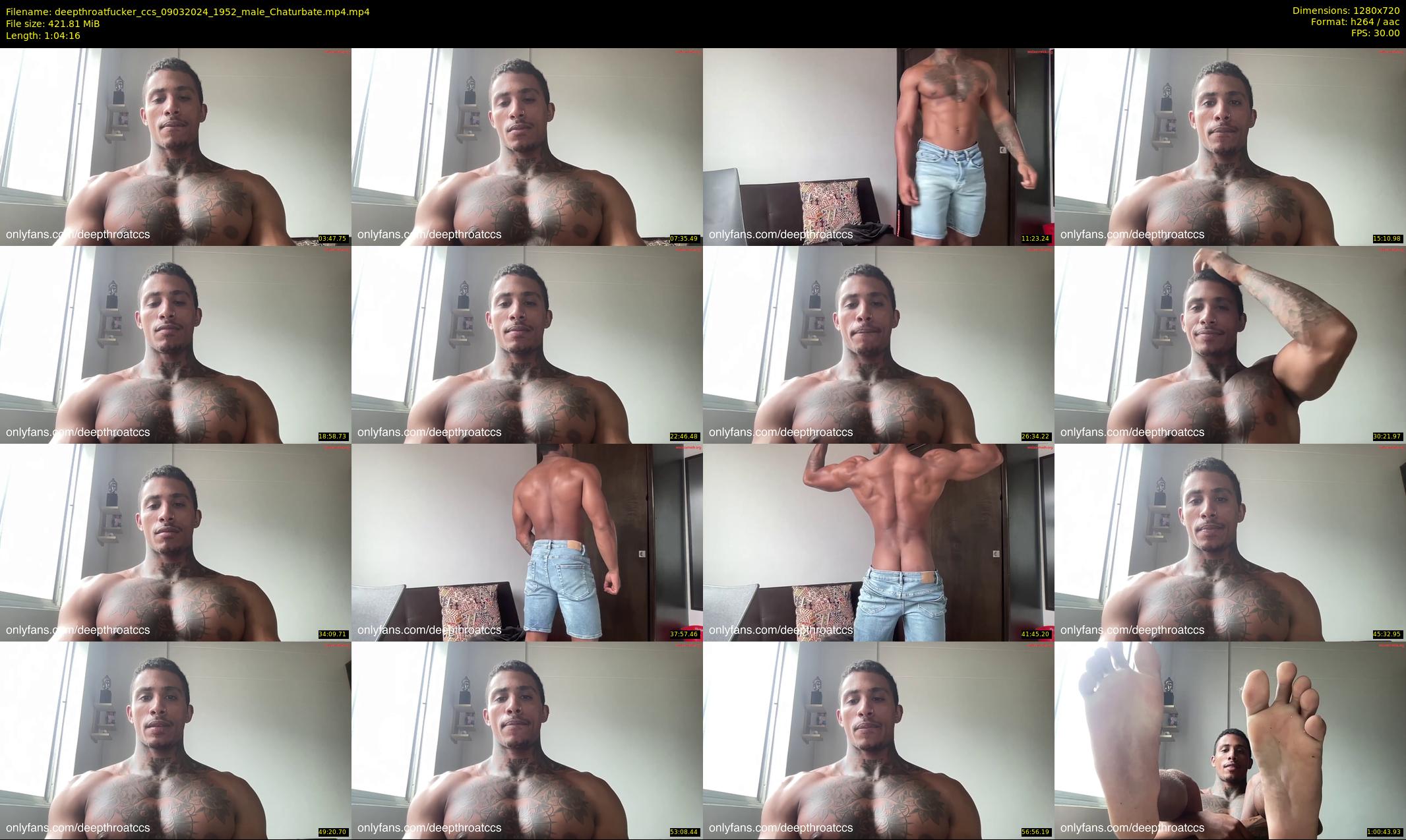 deepthroatfucker_ccs — 65 minute Chaturbate male cam show recording, 720p, Mar 9, 2024