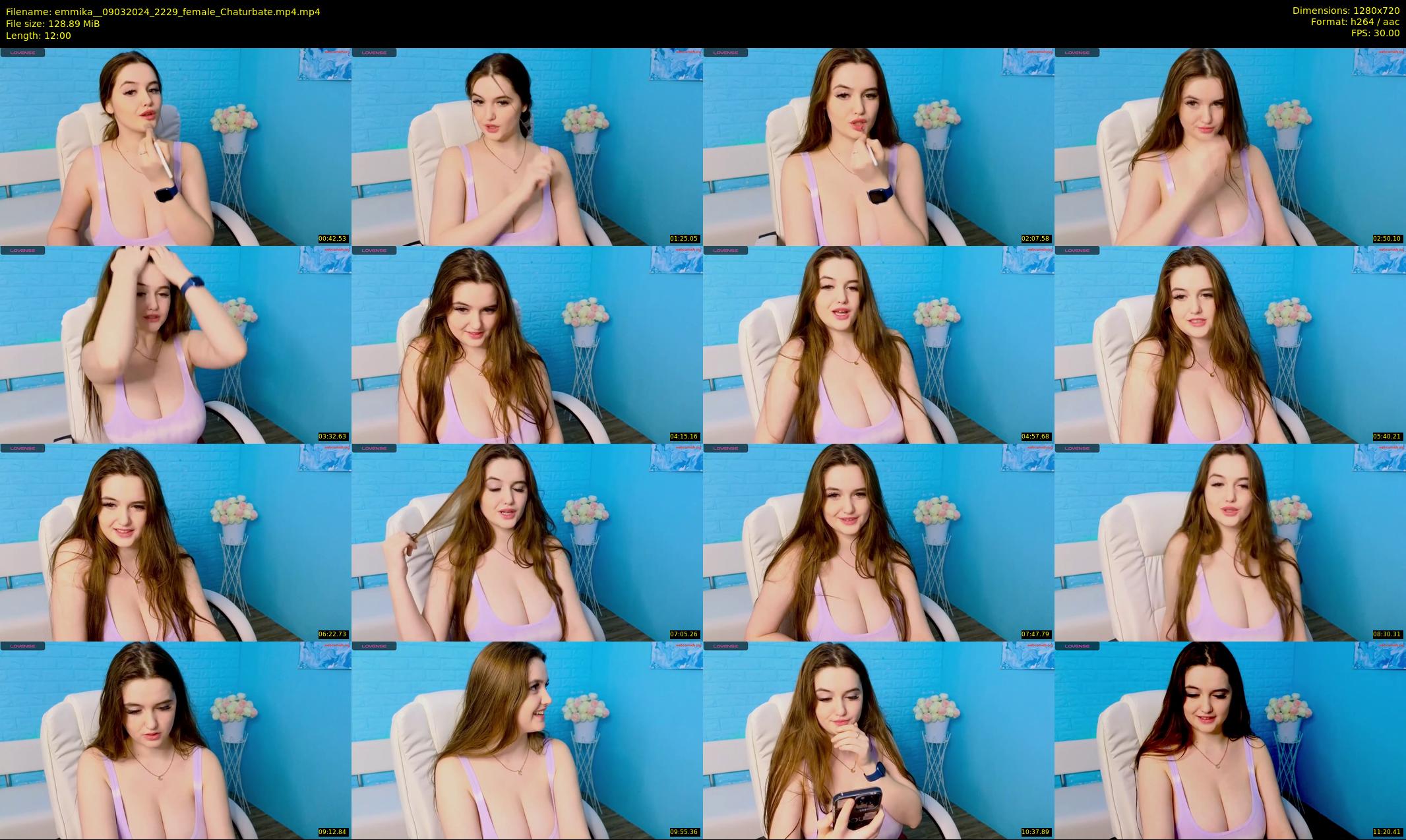 emmika_ — 12 minute Chaturbate female cam show recording, 720p, Mar 9, 2024