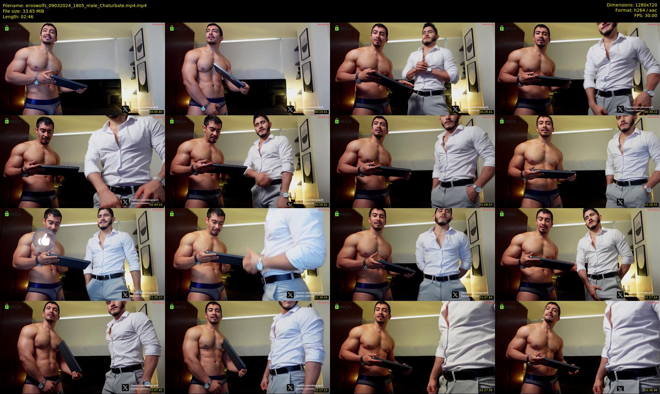 eroswolfs — 3 minute Chaturbate male cam show recording, 720p, Mar 9, 2024