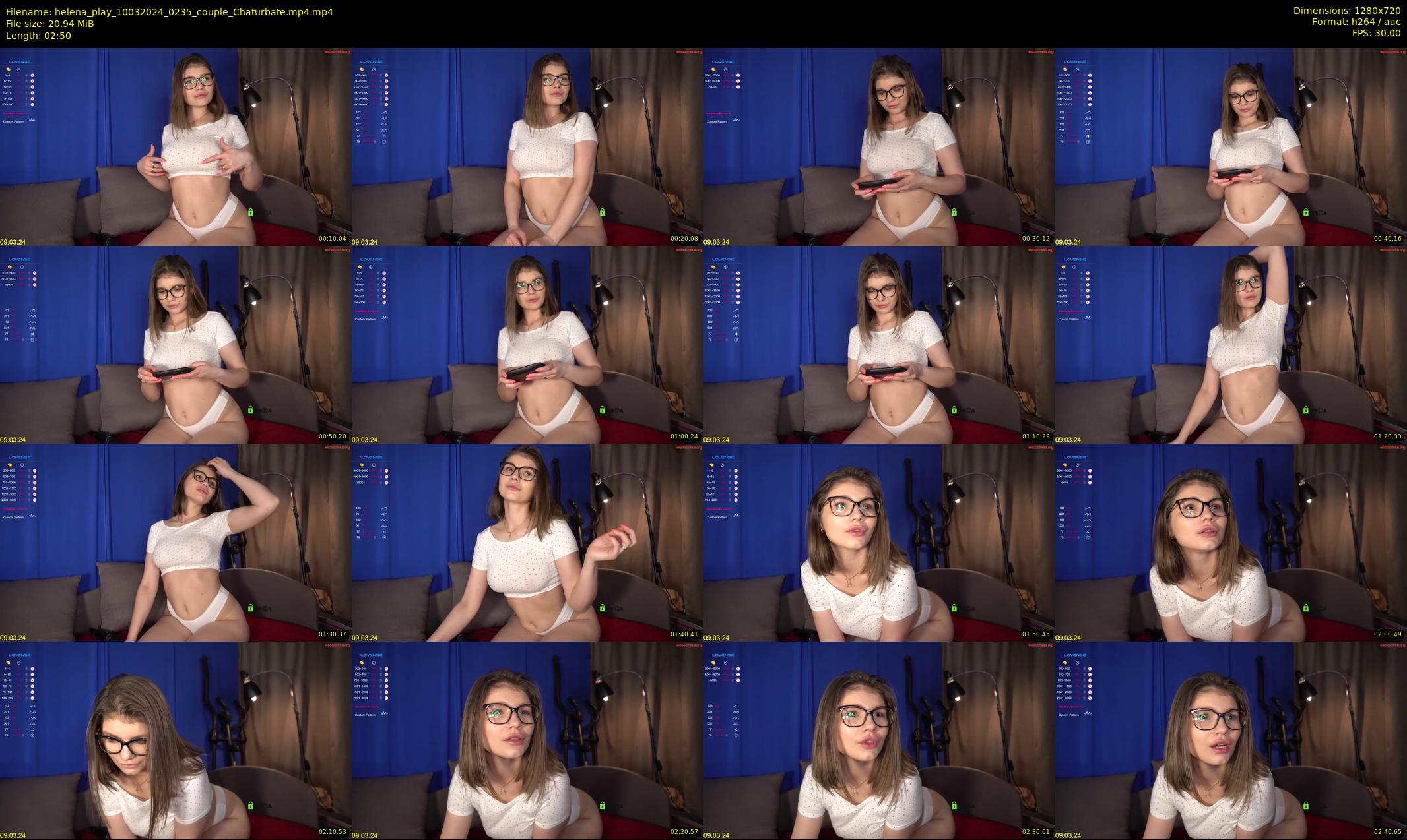 helena_play — 3 minute Chaturbate couple cam show recording, 720p, Mar 10, 2024