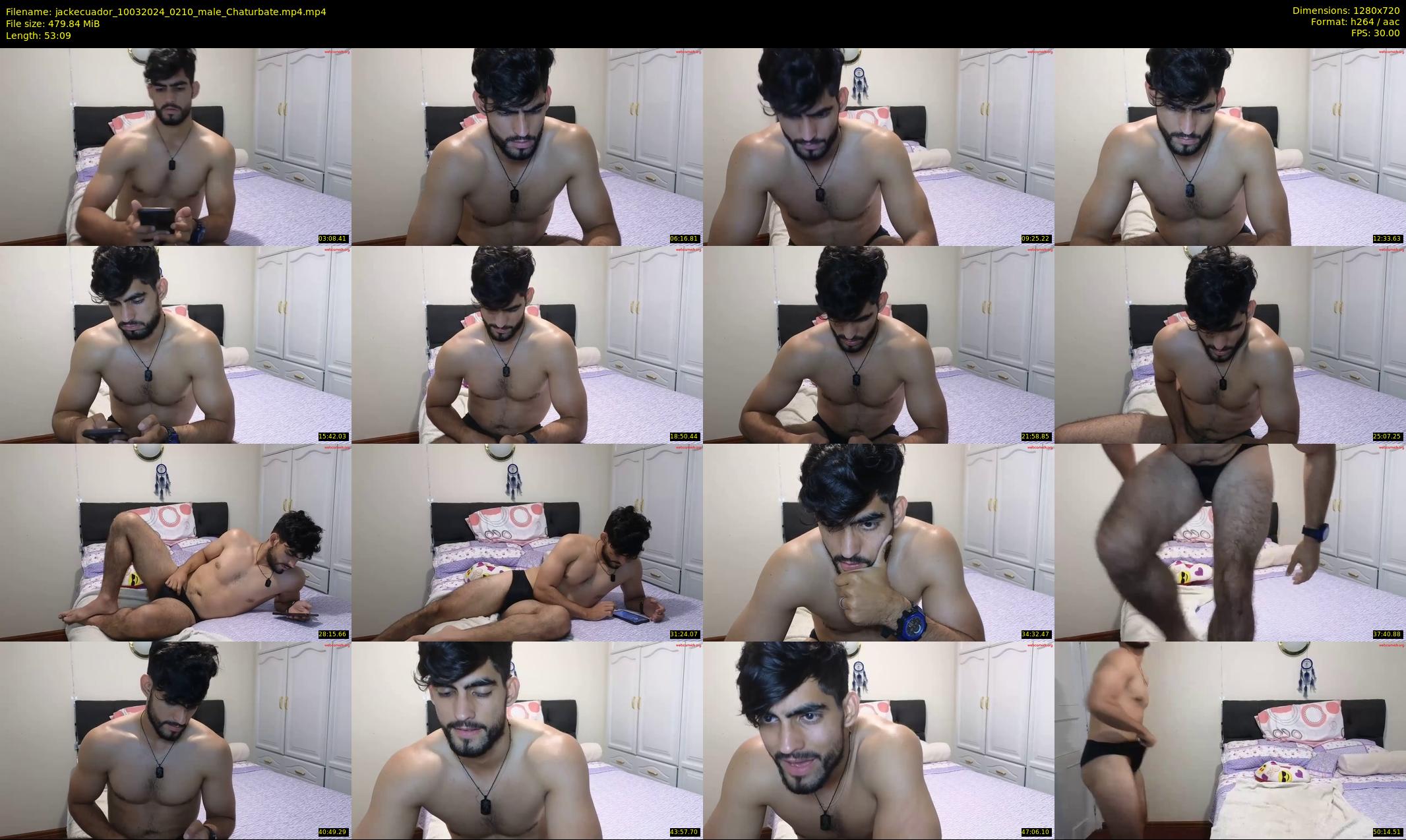 jackecuador — 54 minute Chaturbate male cam show recording, 720p, Mar 10, 2024