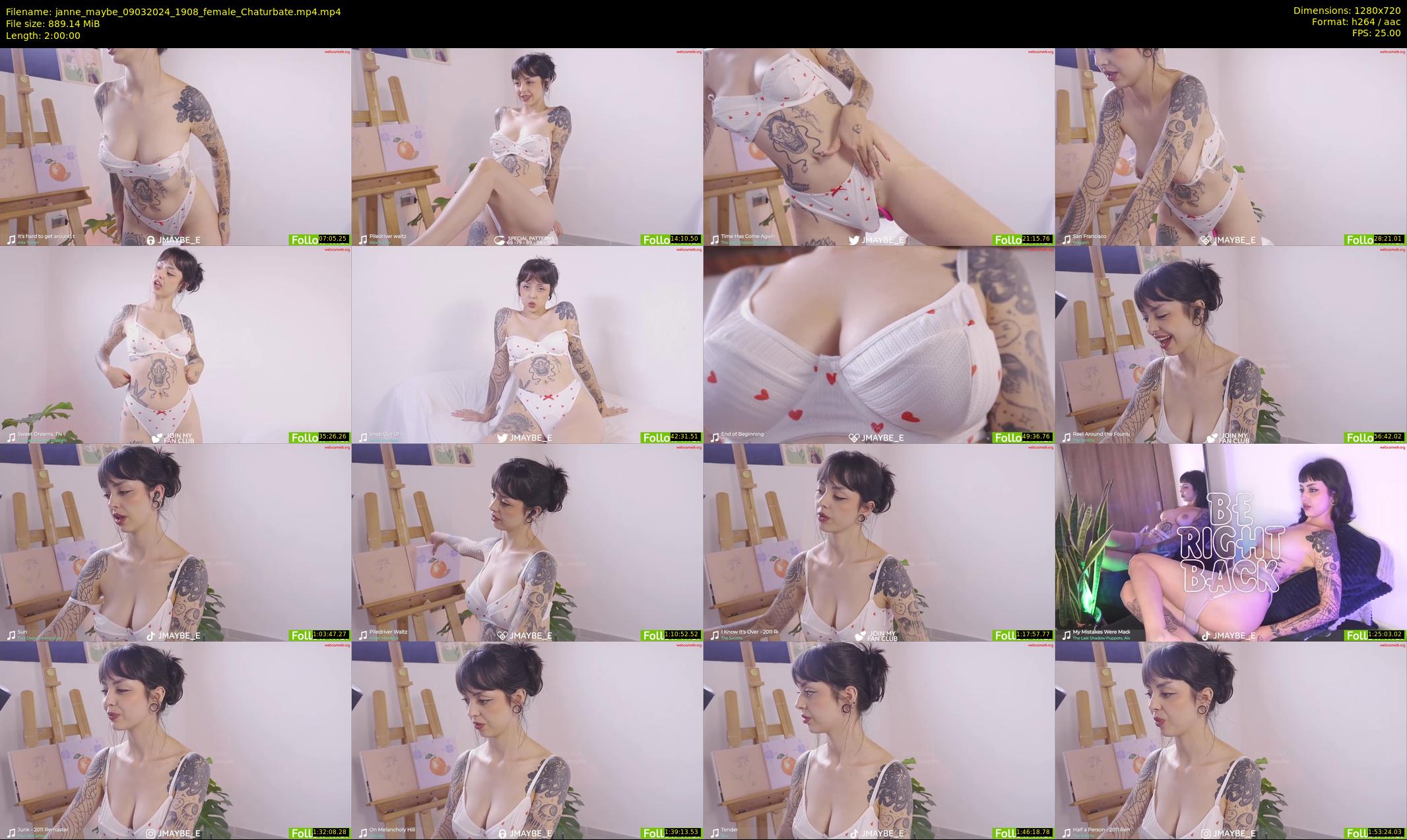 janne_maybe — 120 minute Chaturbate female cam show recording, 720p, Mar 9, 2024