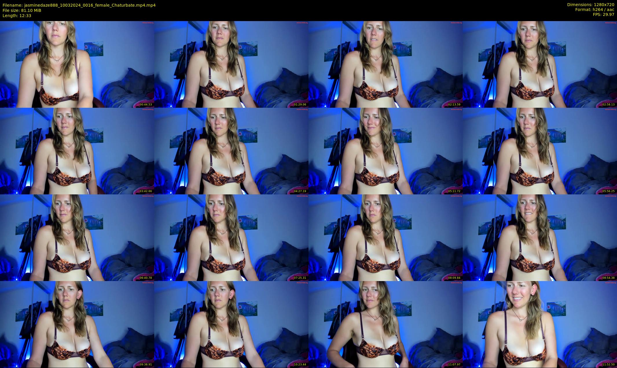 jasminedaze888 — 13 minute Chaturbate female cam show recording, 720p, Mar 10, 2024