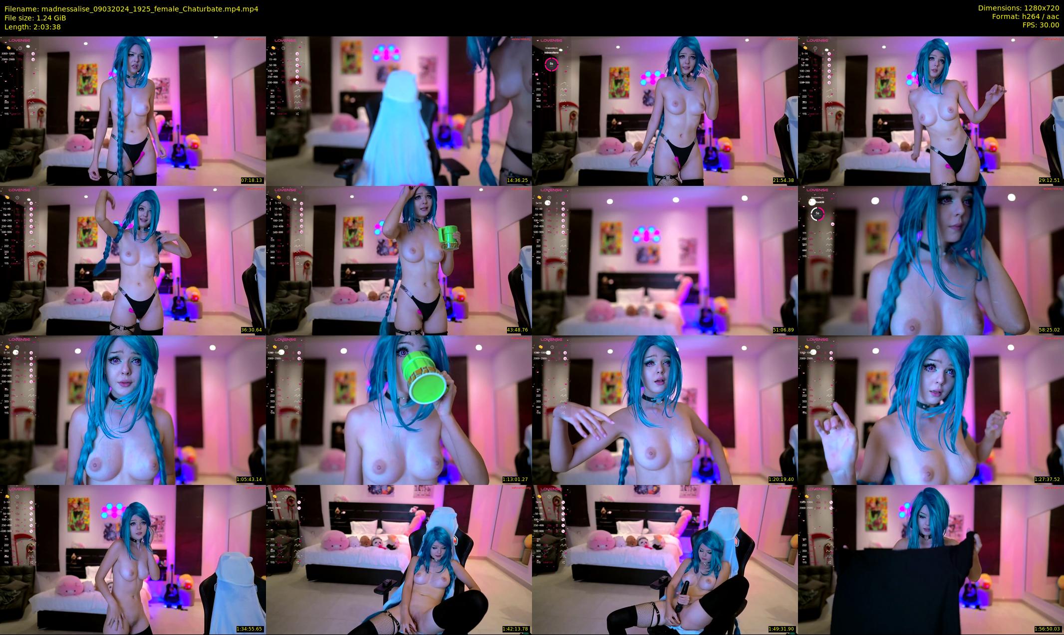 madnessalise — 124 minute Chaturbate female cam show recording, 720p, Mar 9, 2024