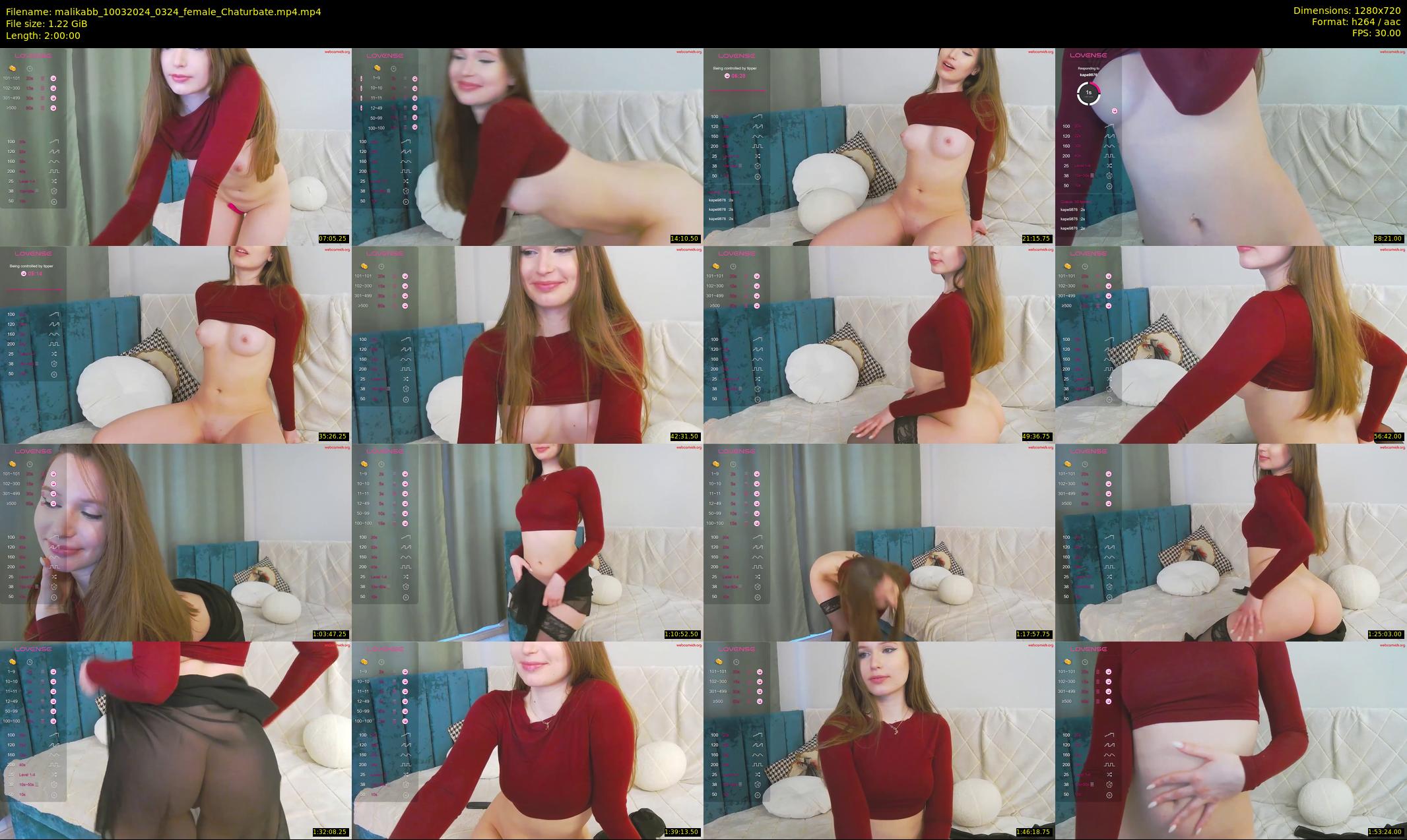 malikabb — 120 minute Chaturbate female cam show recording, 720p, Mar 10, 2024