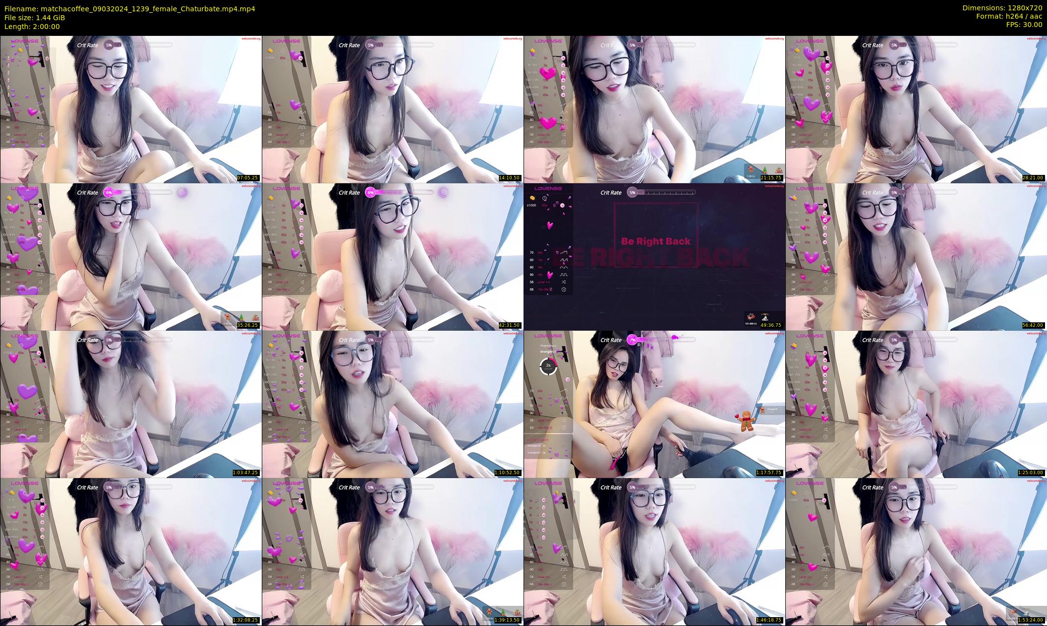 matchacoffee — 120 minute Chaturbate female cam show recording, 720p, Mar 9, 2024