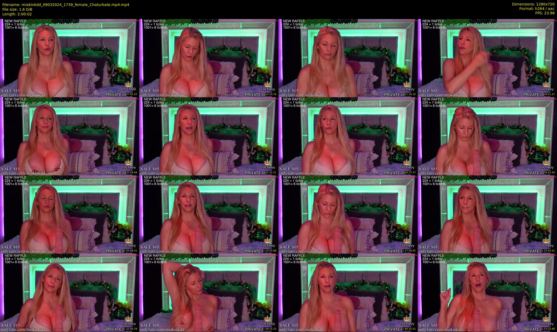 miakinkdd — 121 minute Chaturbate female cam show recording, 720p, Mar 9, 2024