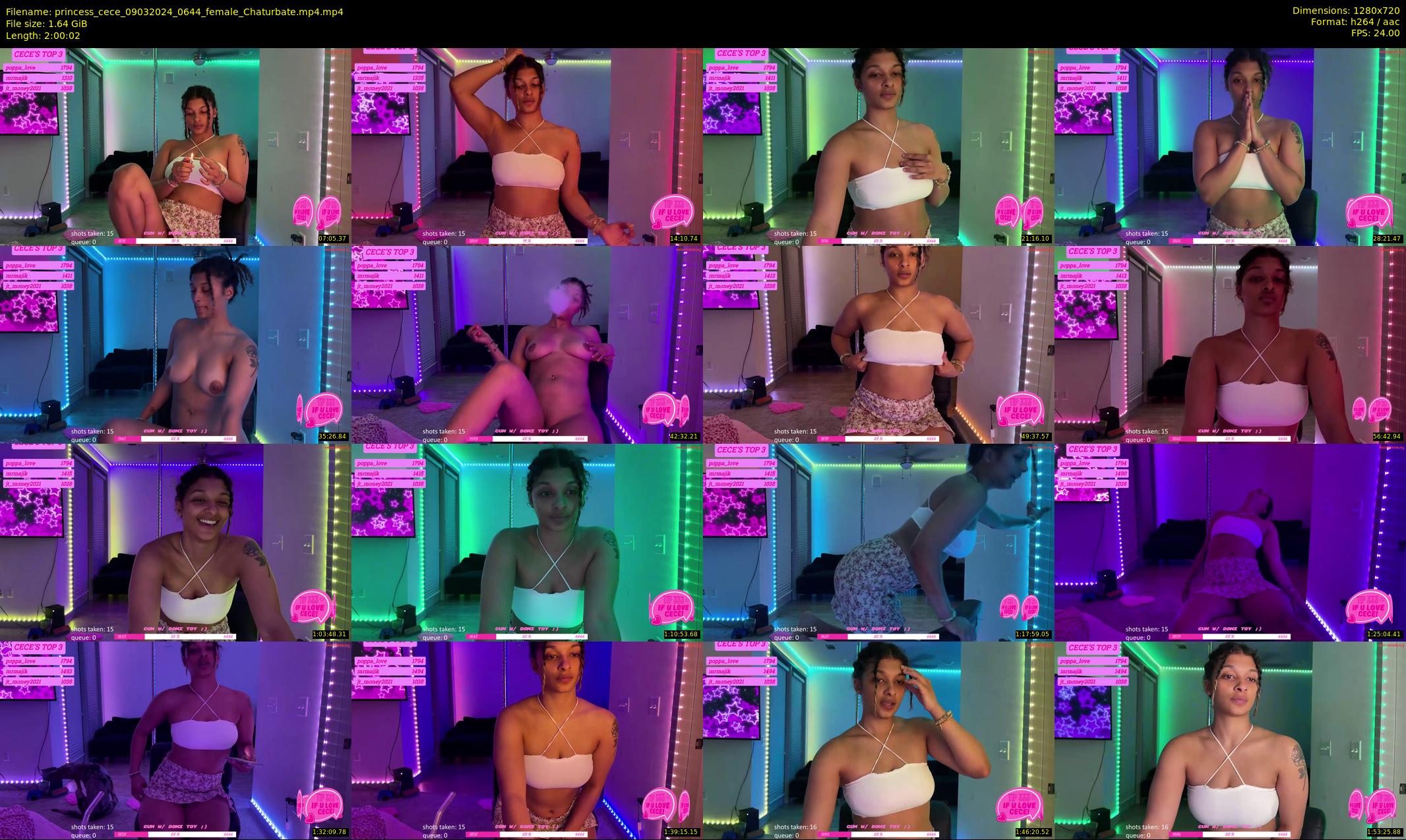 princess_cece — 121 minute Chaturbate female cam show recording, 720p, Mar 9, 2024