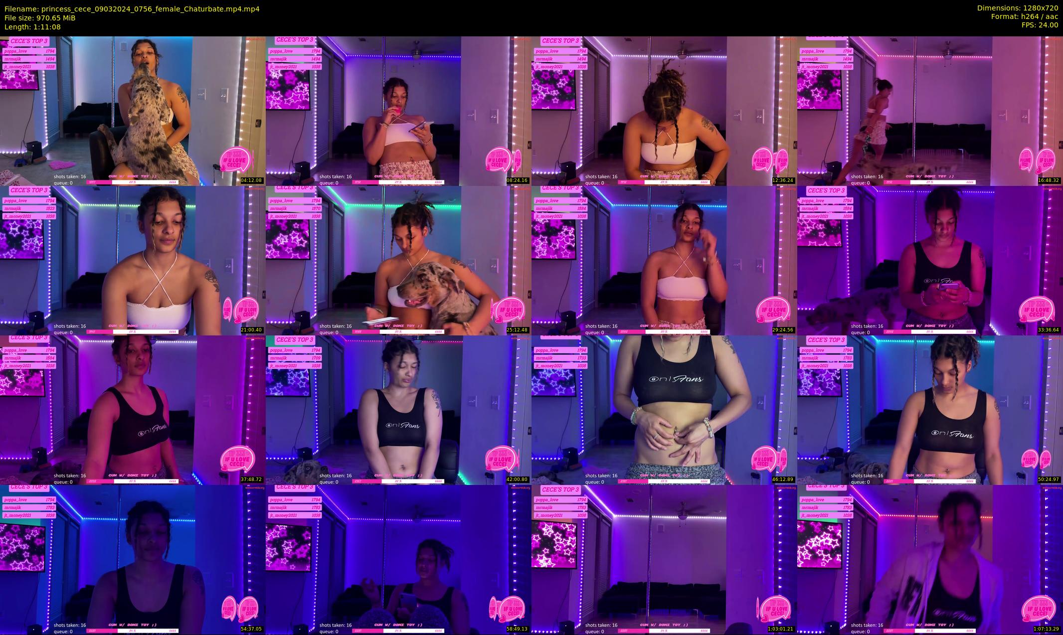 princess_cece — 72 minute Chaturbate female cam show recording, 720p, Mar 9, 2024