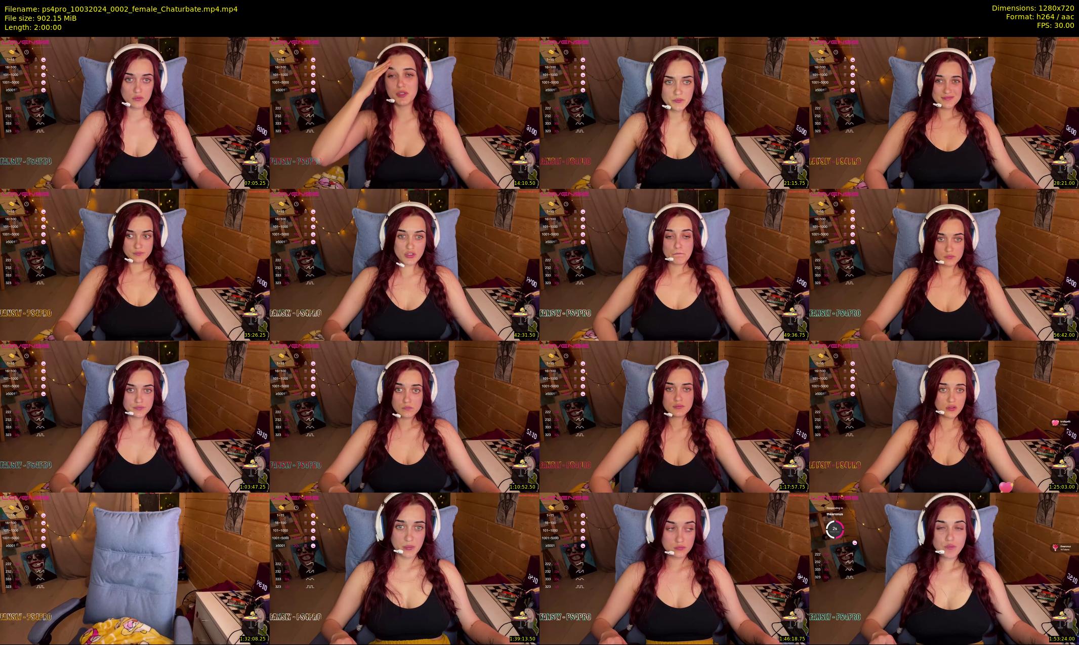 ps4pro — 120 minute Chaturbate female cam show recording, 720p, Mar 10, 2024