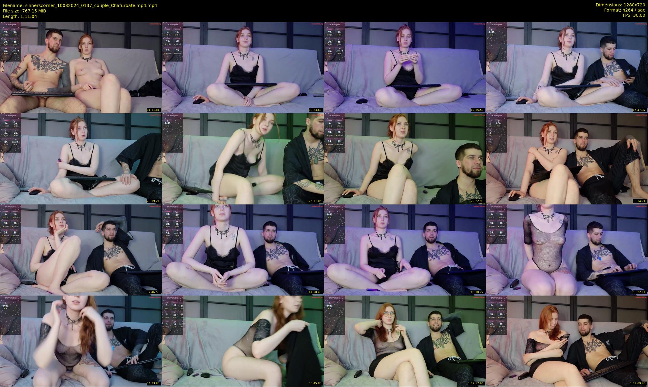 sinnerscorner — 72 minute Chaturbate couple cam show recording, 720p, Mar 10, 2024