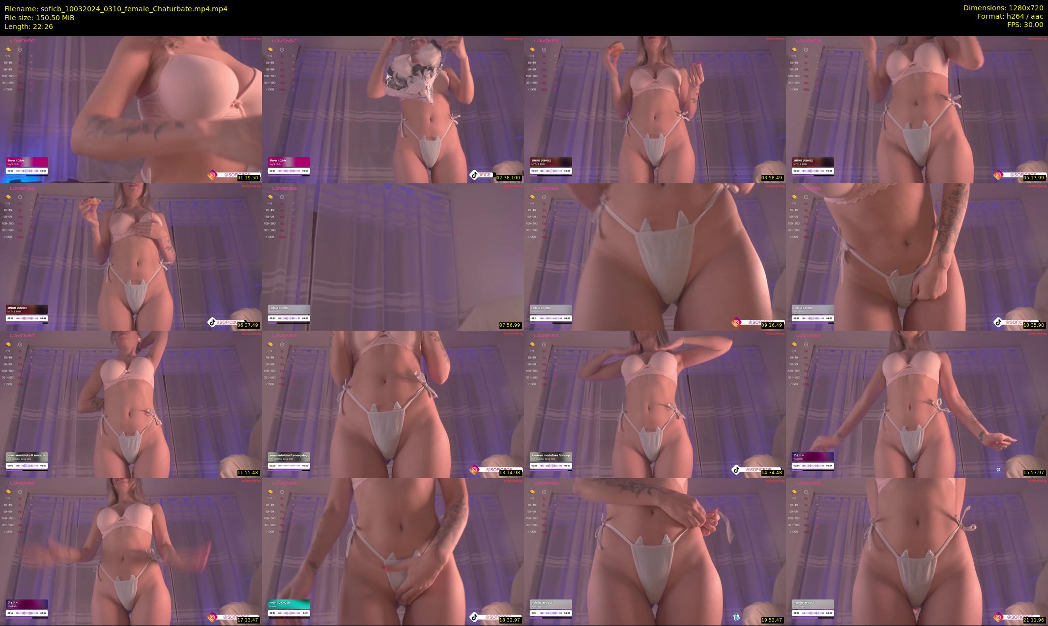 soficb — 23 minute Chaturbate female cam show recording, 720p, Mar 10, 2024