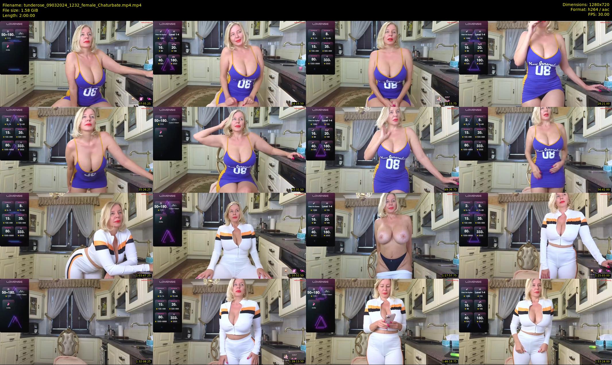 tunderose — 120 minute Chaturbate female cam show recording, 720p, Mar 9, 2024
