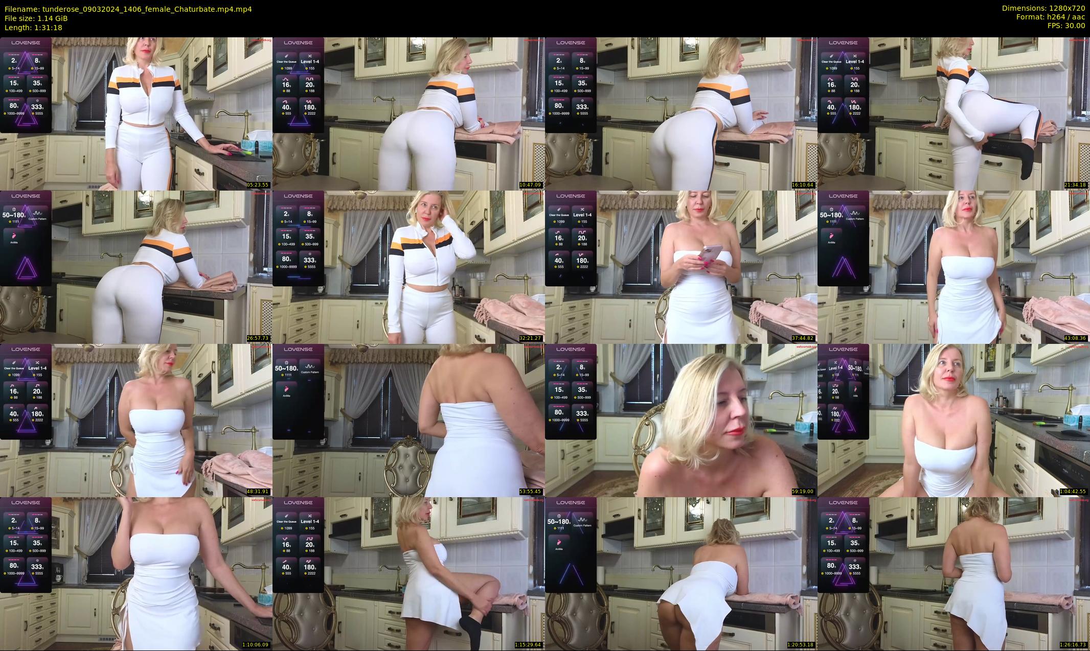 tunderose — 92 minute Chaturbate female cam show recording, 720p, Mar 9, 2024