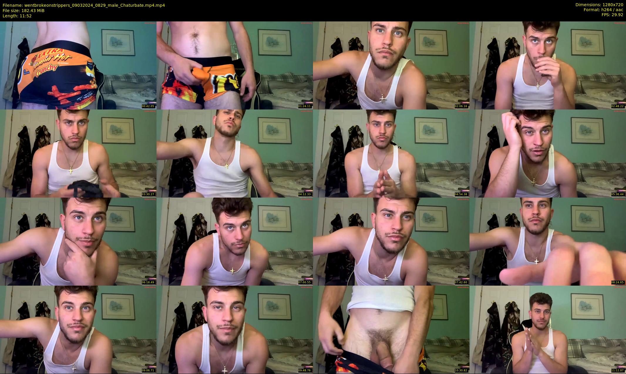 wentbrokeonstrippers — 12 minute Chaturbate male cam show recording, 720p, Mar 9, 2024