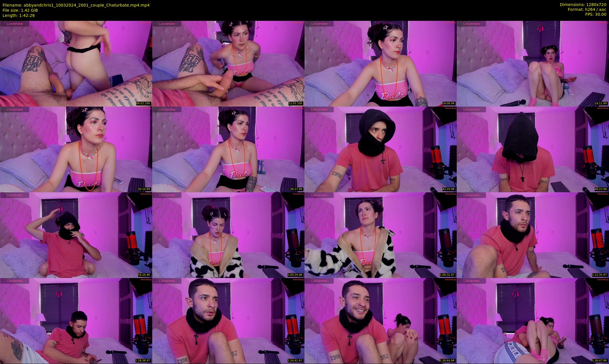 abbyandchris1 — 103 minute Chaturbate couple cam show recording, 720p, Mar 10, 2024