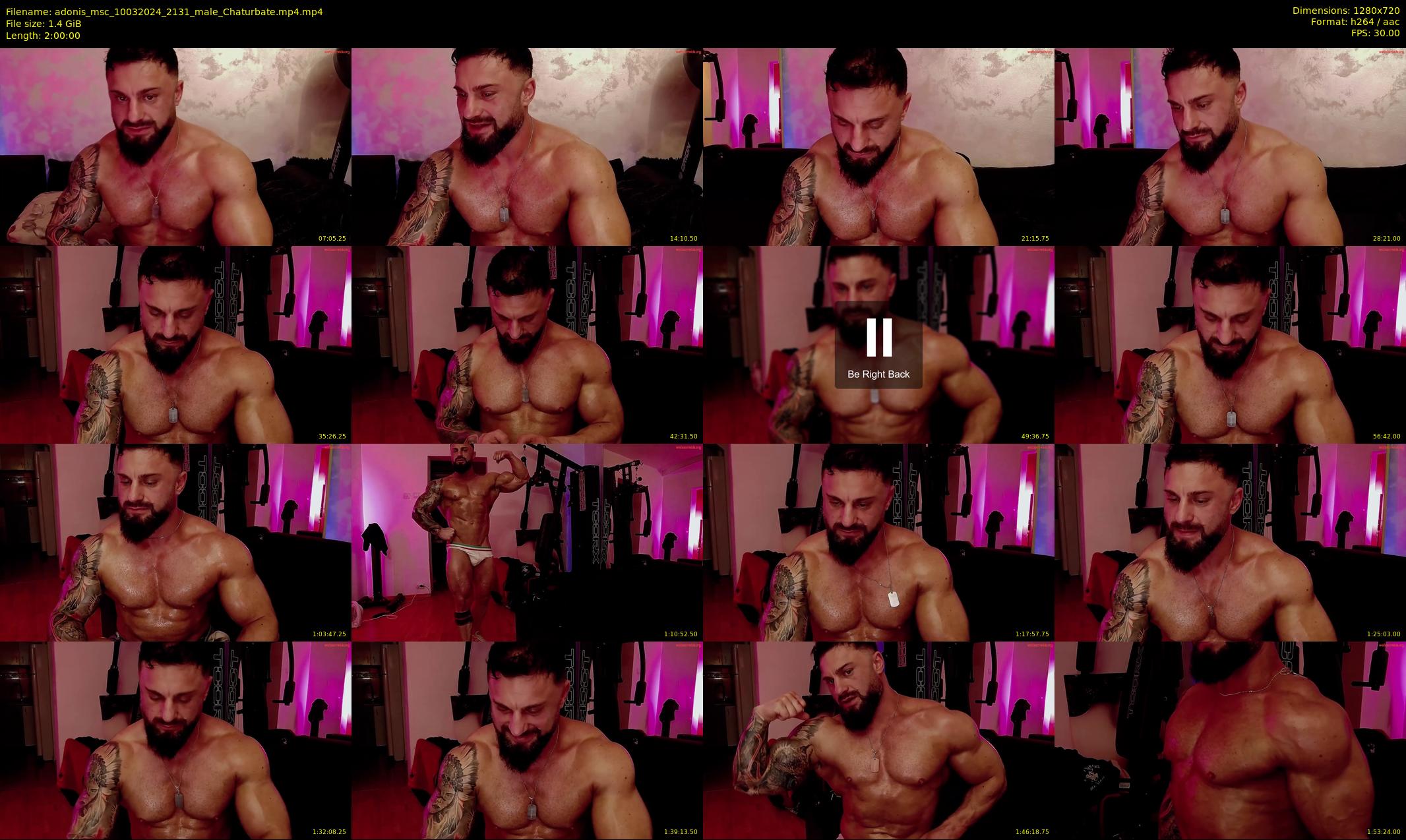 adonis_msc — 120 minute Chaturbate male cam show recording, 720p, Mar 10, 2024