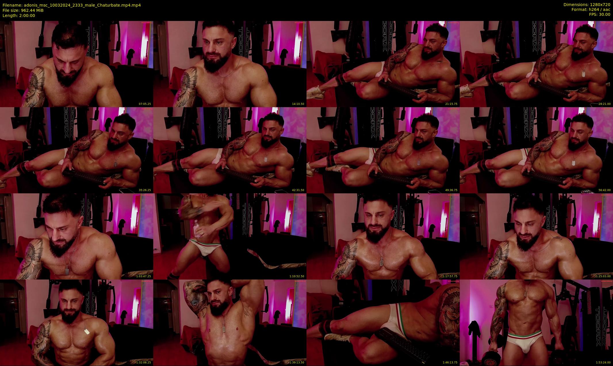 adonis_msc — 120 minute Chaturbate male cam show recording, 720p, Mar 10, 2024