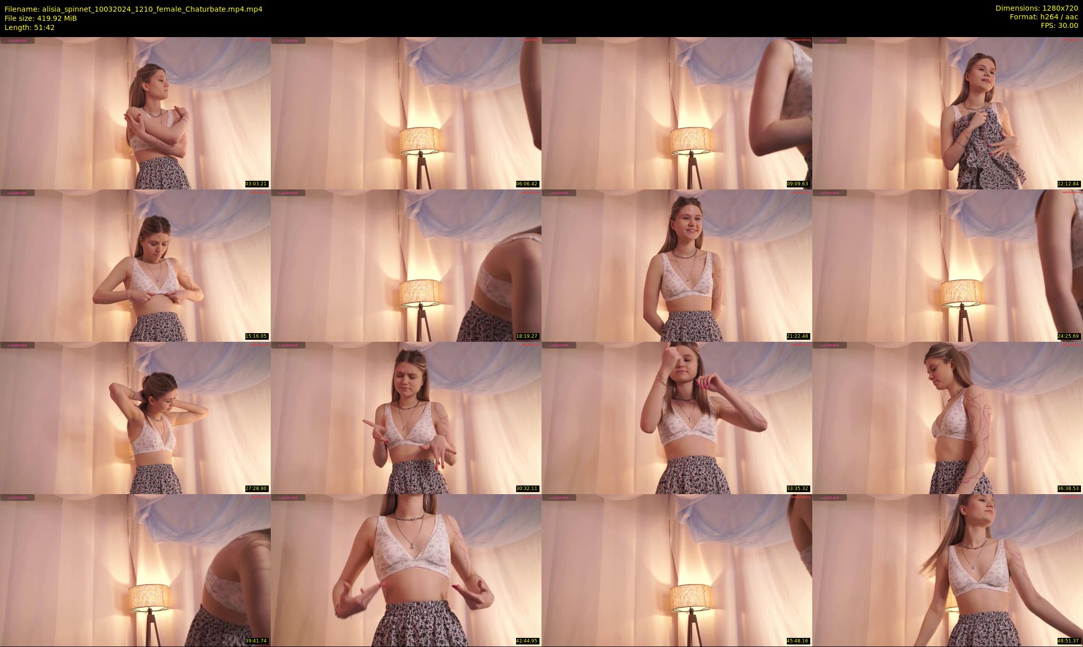 alisia_spinnet — 52 minute Chaturbate female cam show recording, 720p, Mar 10, 2024