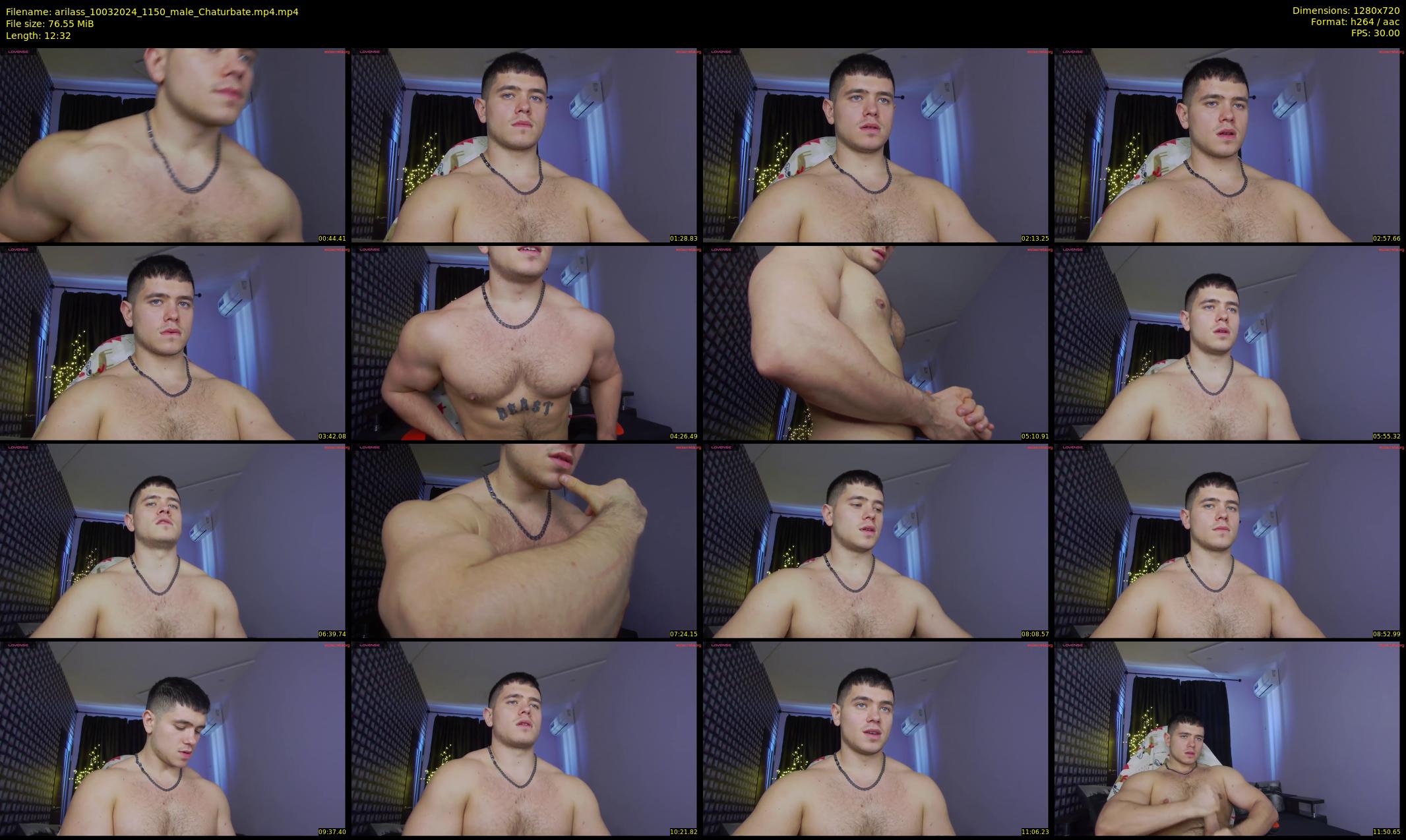 arilass — 13 minute Chaturbate male cam show recording, 720p, Mar 10, 2024