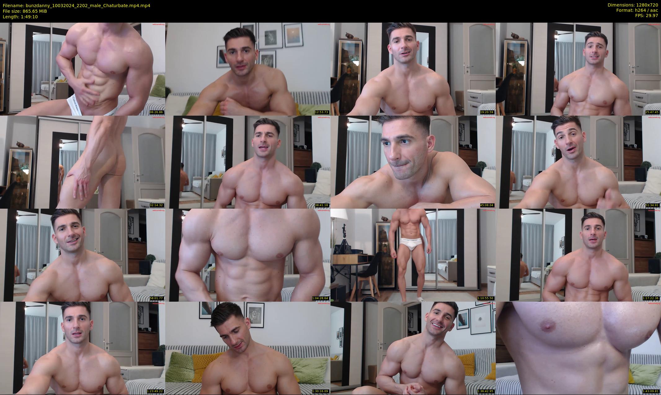 bunzdanny — 110 minute Chaturbate male cam show recording, 720p, Mar 10, 2024