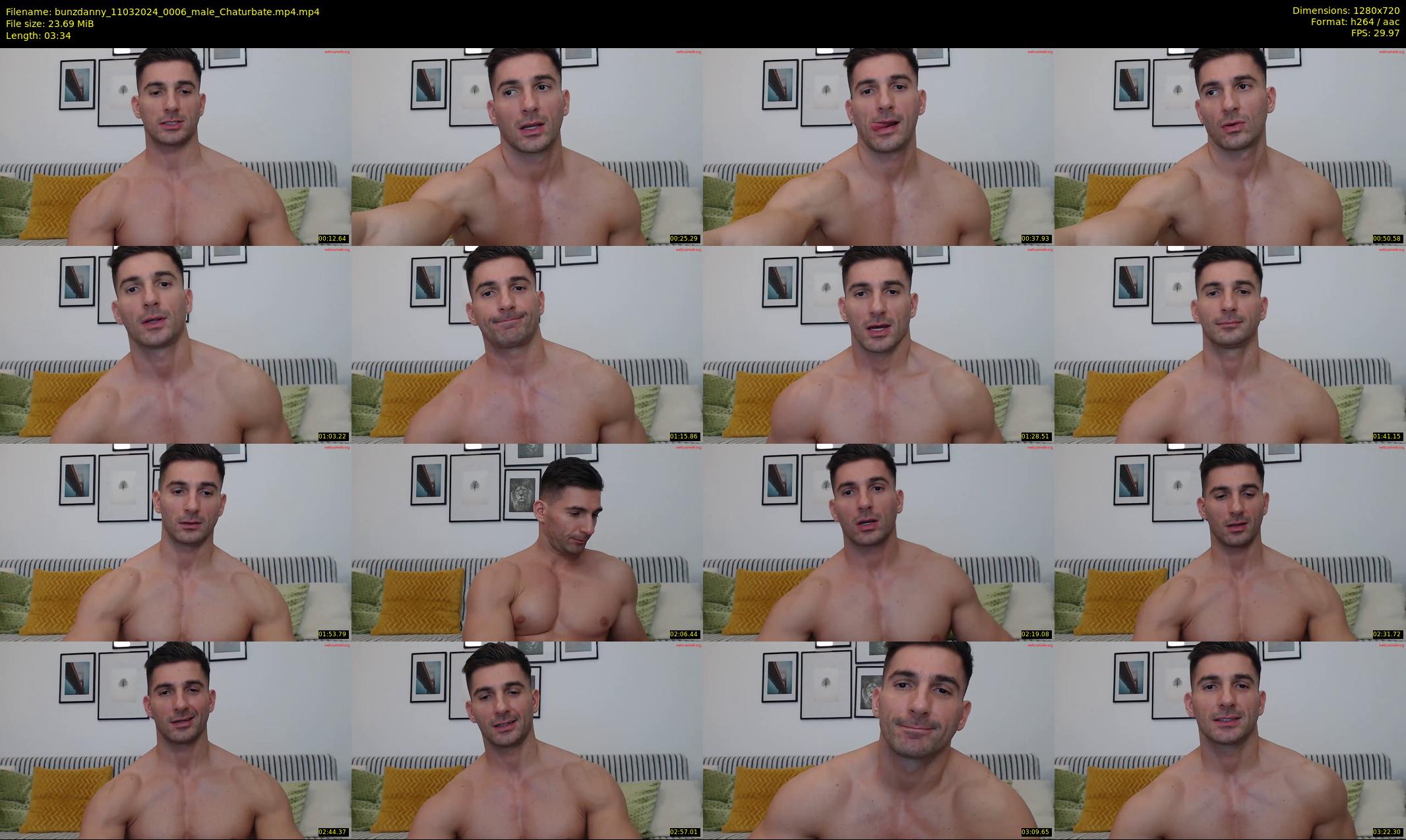 bunzdanny — 4 minute Chaturbate male cam show recording, 720p, Mar 11, 2024