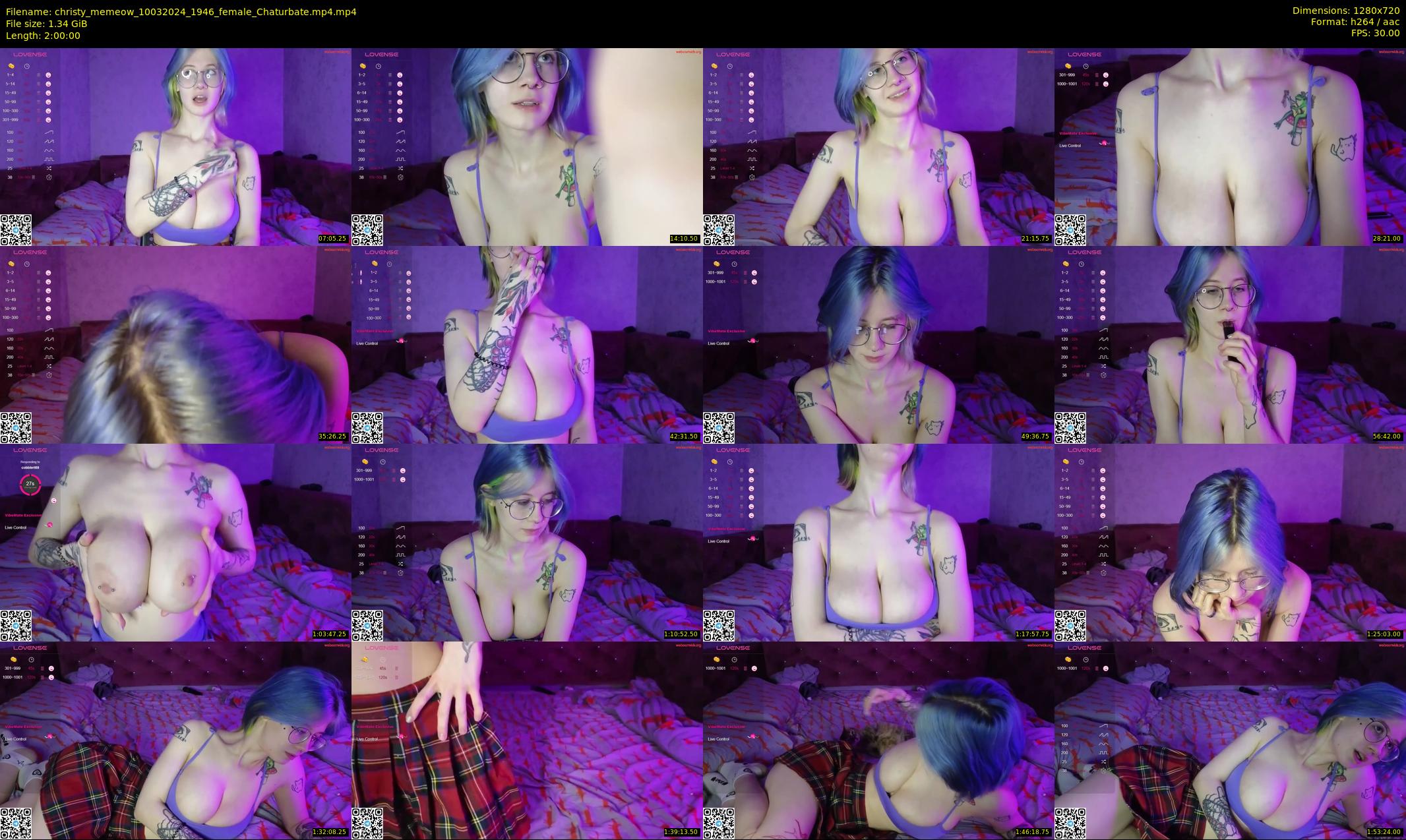 christy_memeow — 120 minute Chaturbate female cam show recording, 720p, Mar 10, 2024