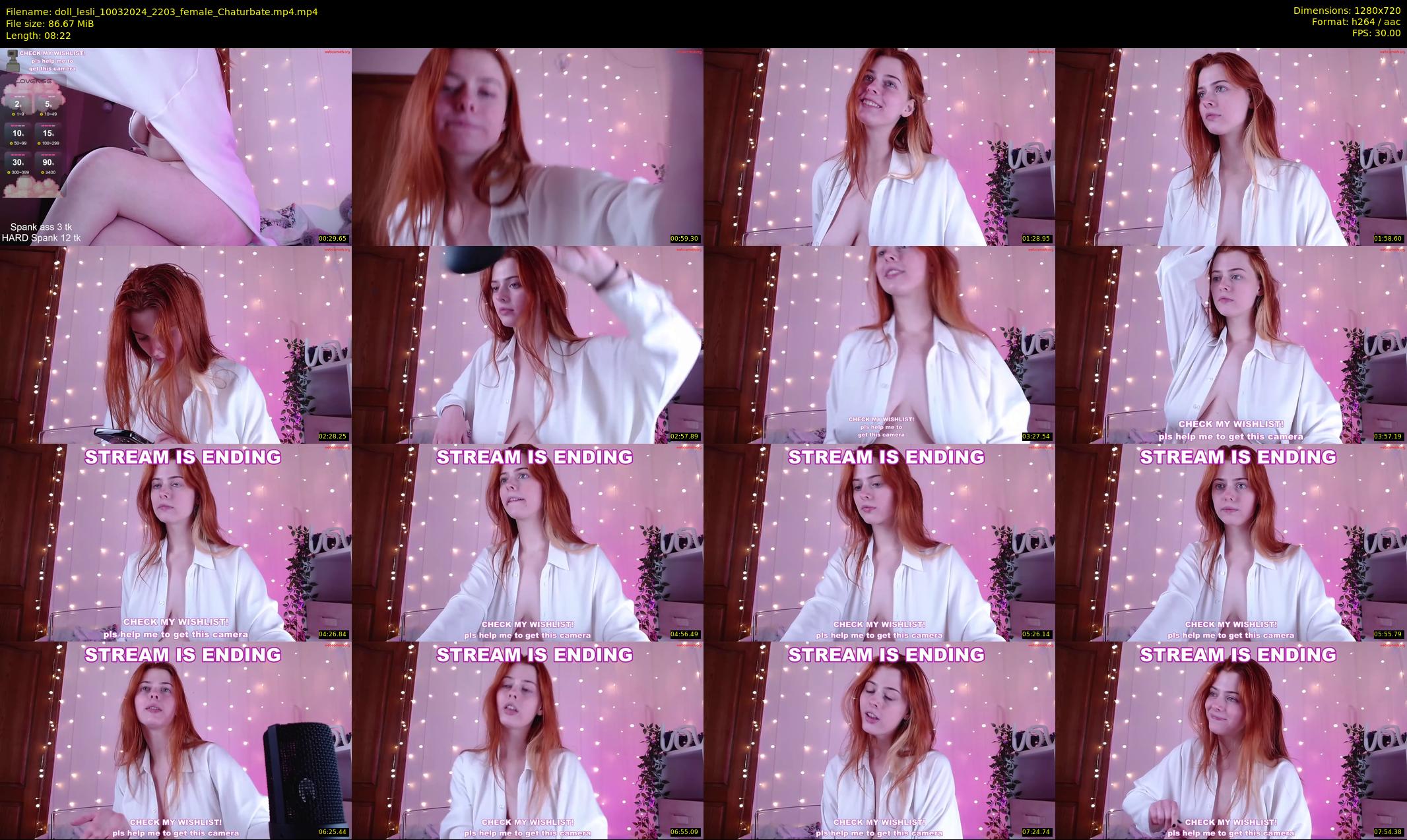 doll_lesli — 9 minute Chaturbate female cam show recording, 720p, Mar 10, 2024