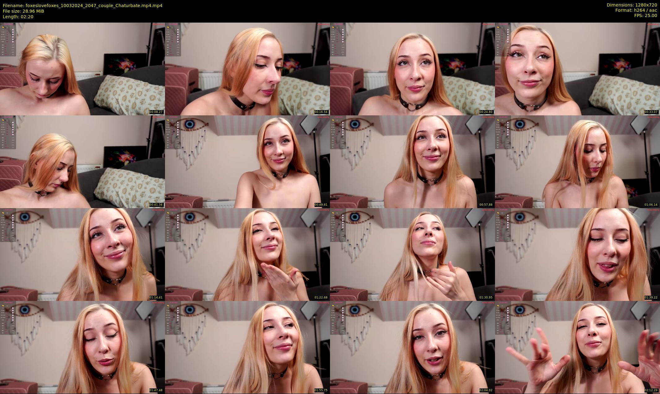 foxeslovefoxes — 3 minute Chaturbate couple cam show recording, 720p, Mar 10, 2024